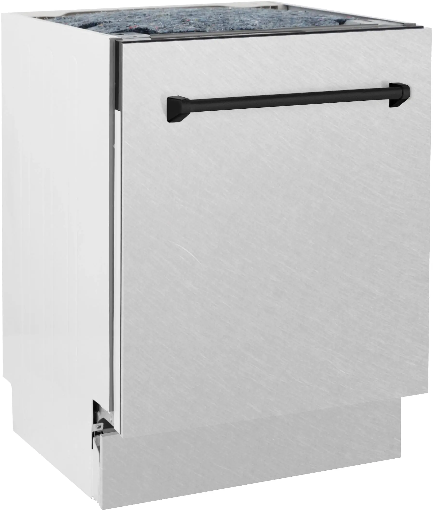 Zline DWVZSN24MB Durasnow Stainless Steel With Matte Black Handle, ...