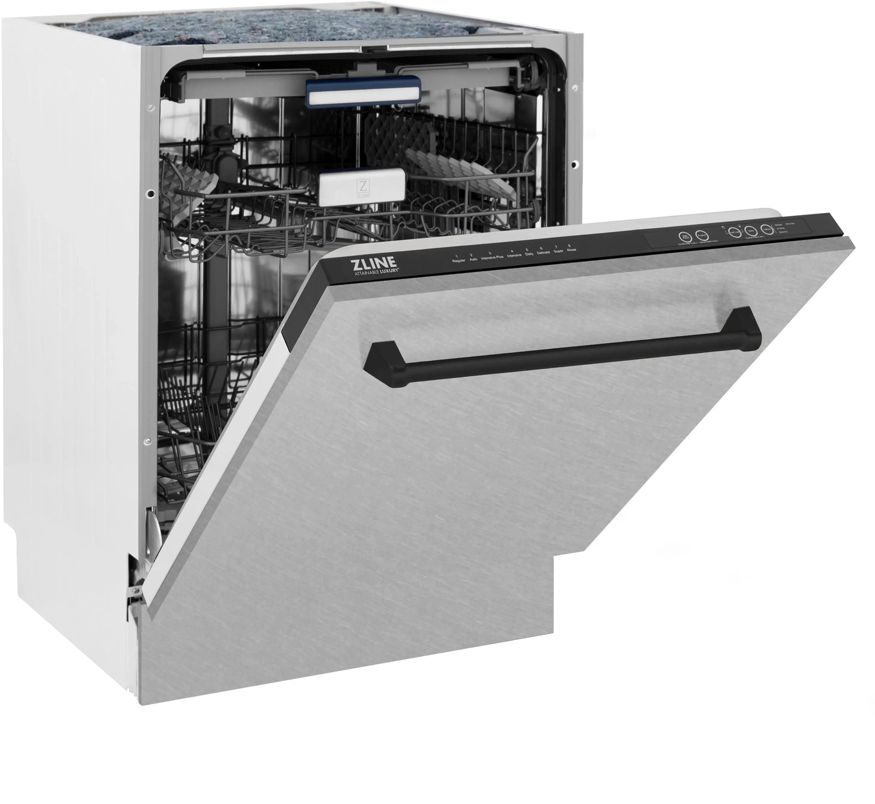Zline DWVZSN24MB Durasnow Stainless Steel With Matte Black Handle, ...