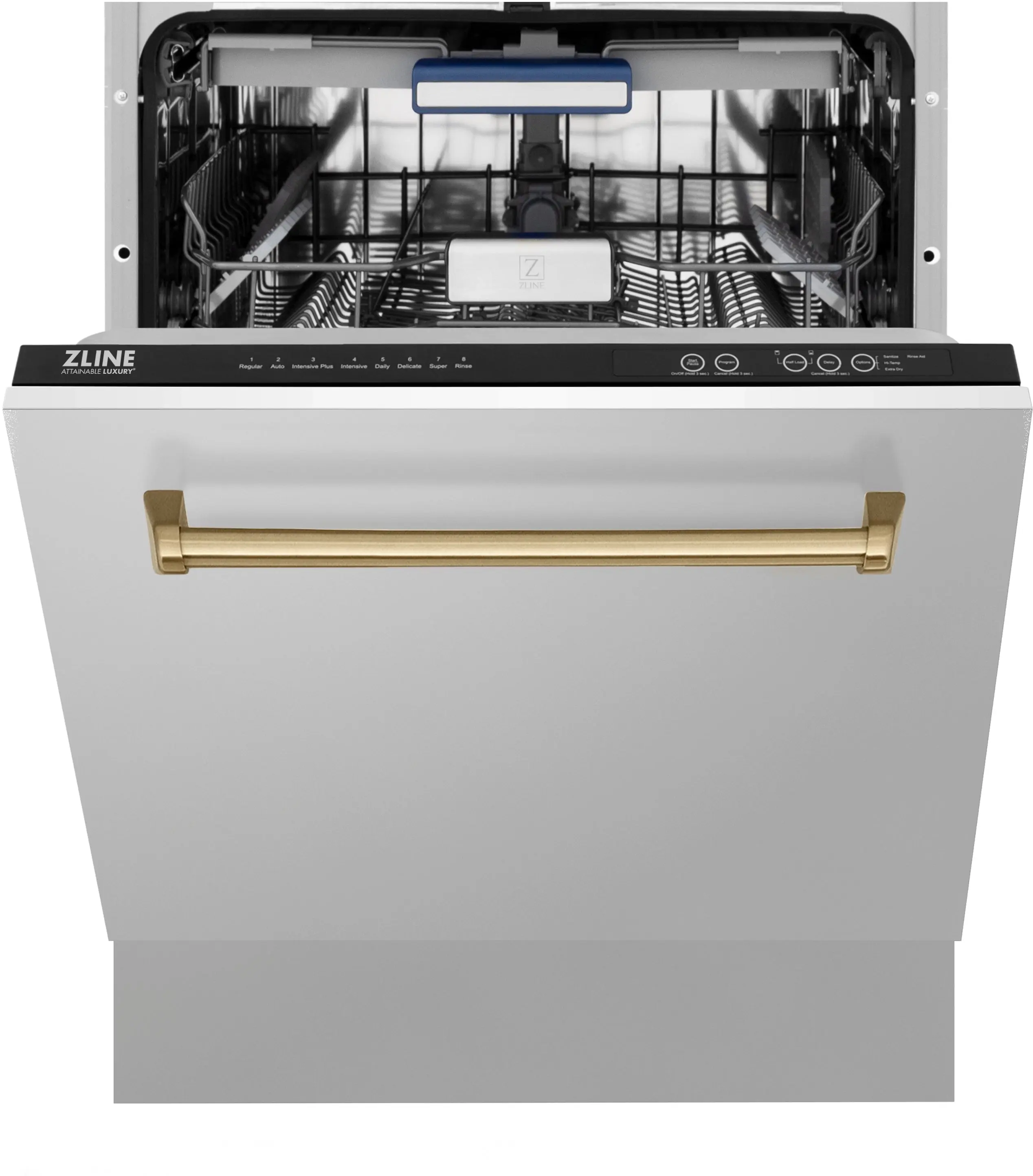 Zline DWVZ30424MB Stainless Steel With Matte Black Handle, 51dba