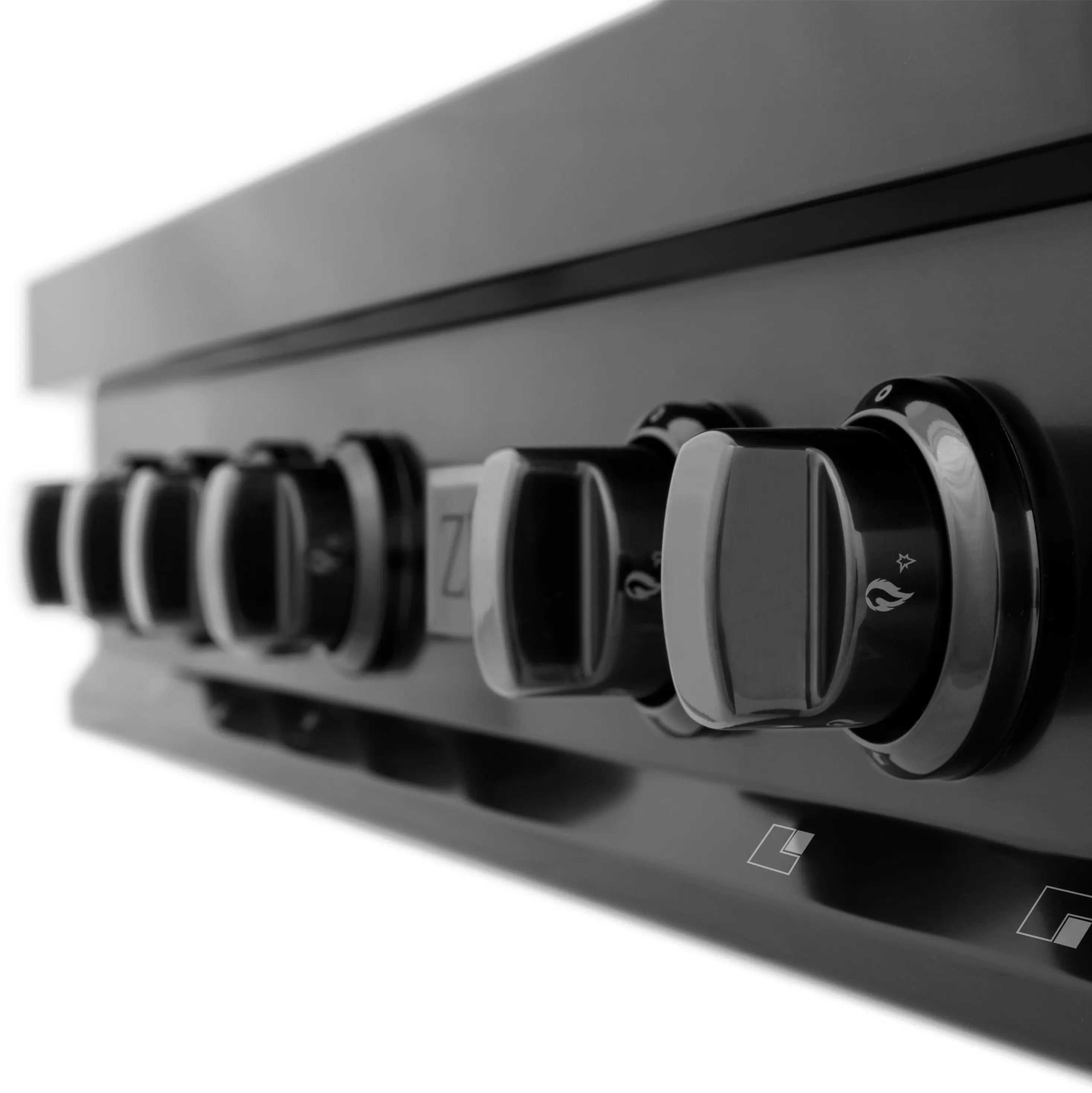 Zline RTBBR36 Black Stainless, Brass Burners