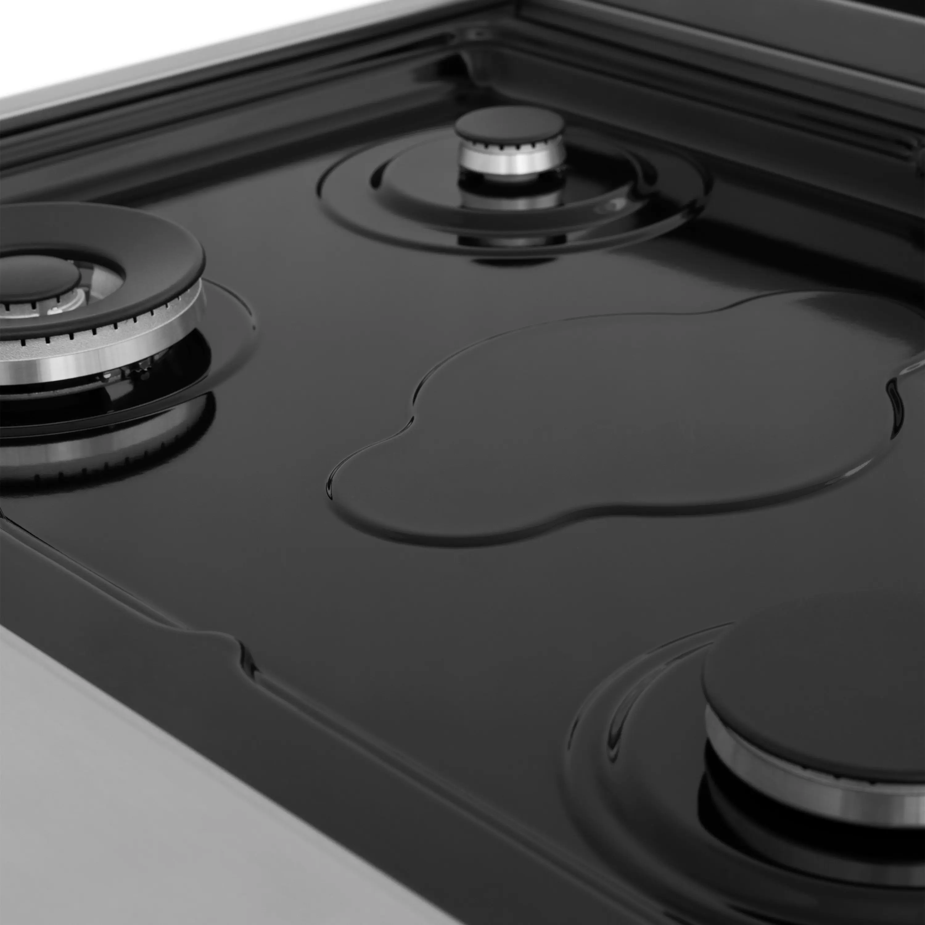 Zline RTBR30 Black Stainless Steel With 4 Gas Brass Burners