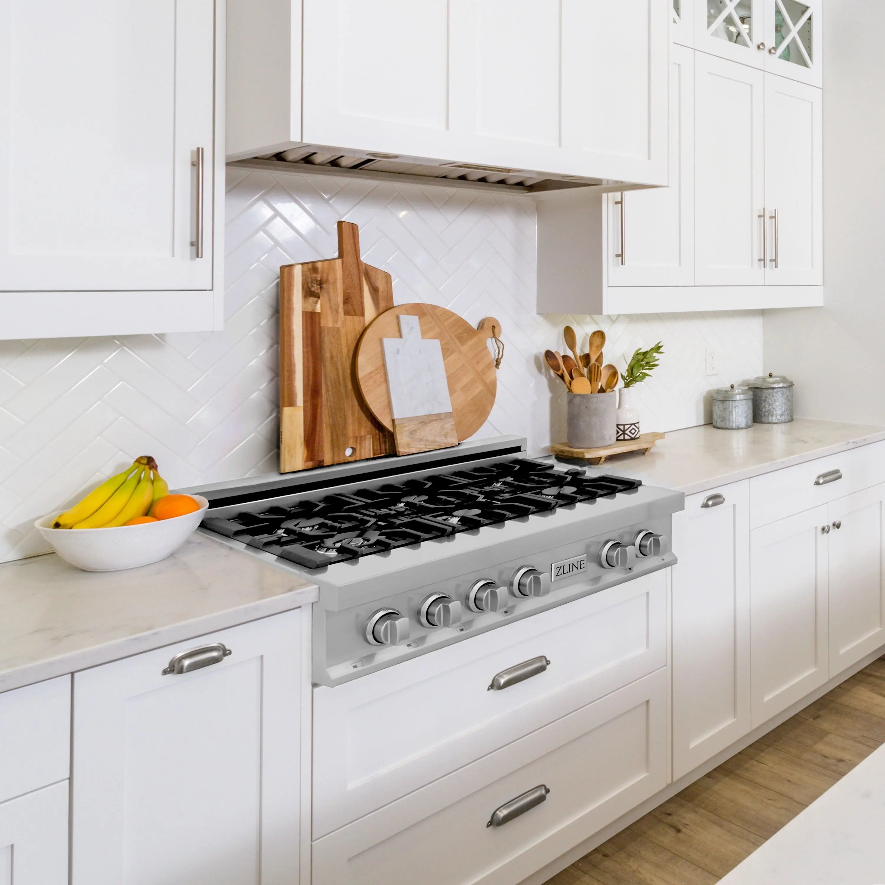 Zline RTBR30 Black Stainless Steel With 4 Gas Brass Burners