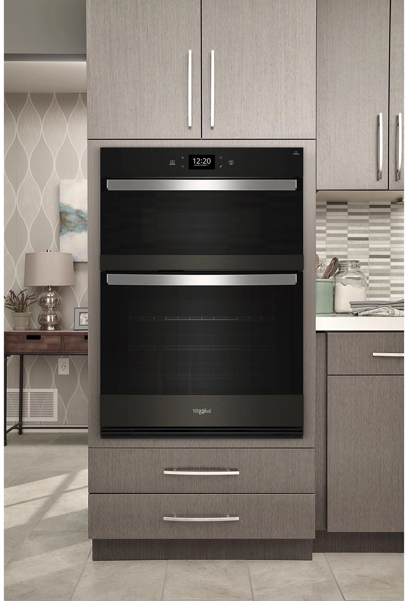 Whirlpool WOEC7030PV Fingerprint-Resistant Black Stainless Steel