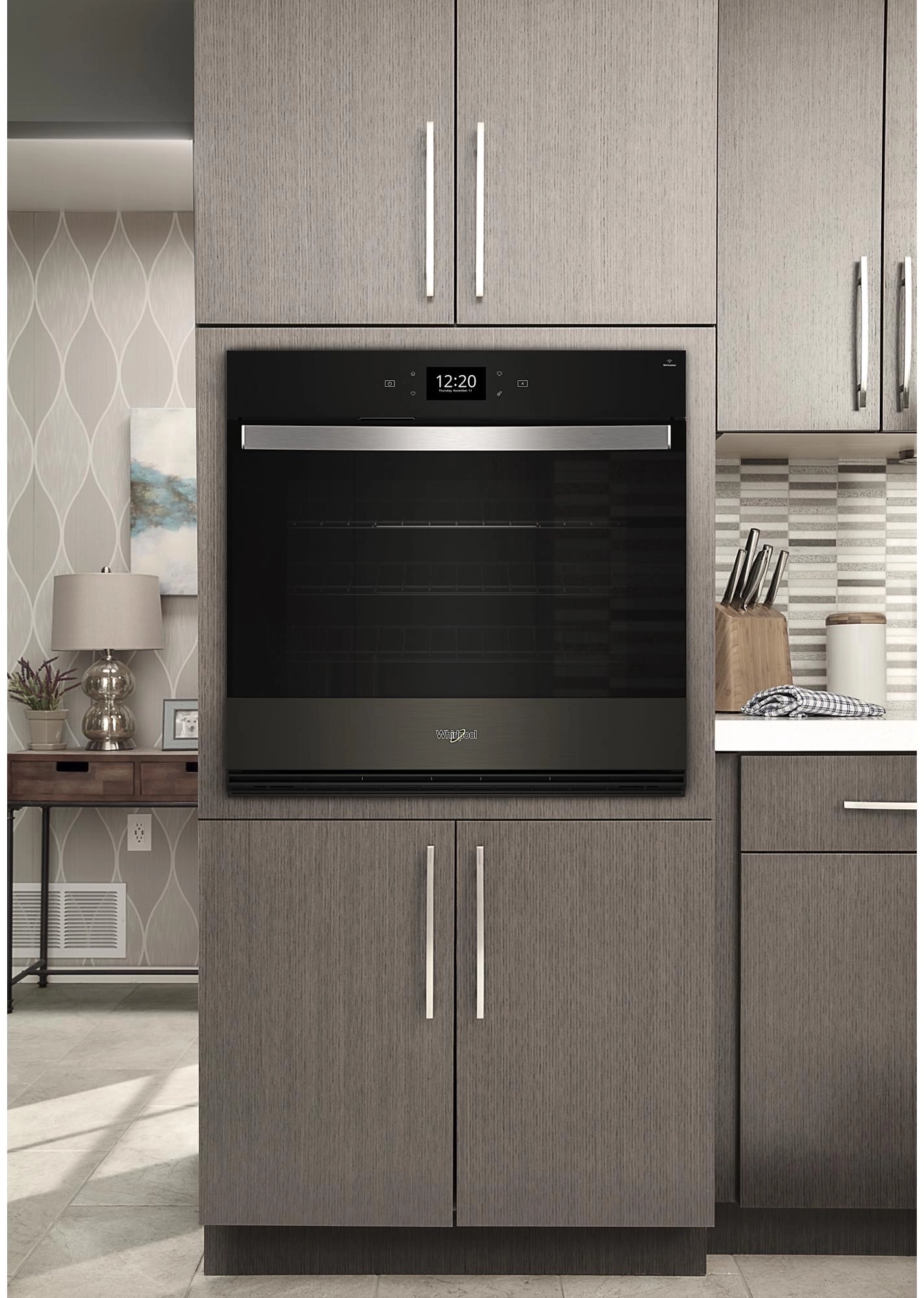 Whirlpool WOES7030PV Fingerprint-Resistant Black Stainless Steel