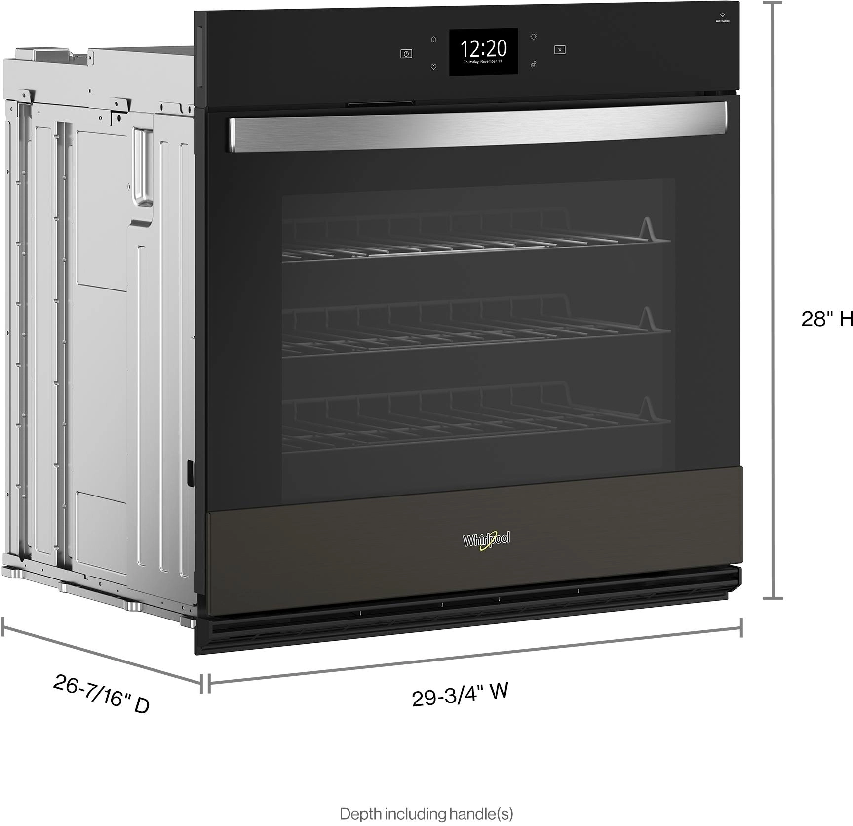 Whirlpool WOES7030PV Fingerprint-Resistant Black Stainless Steel