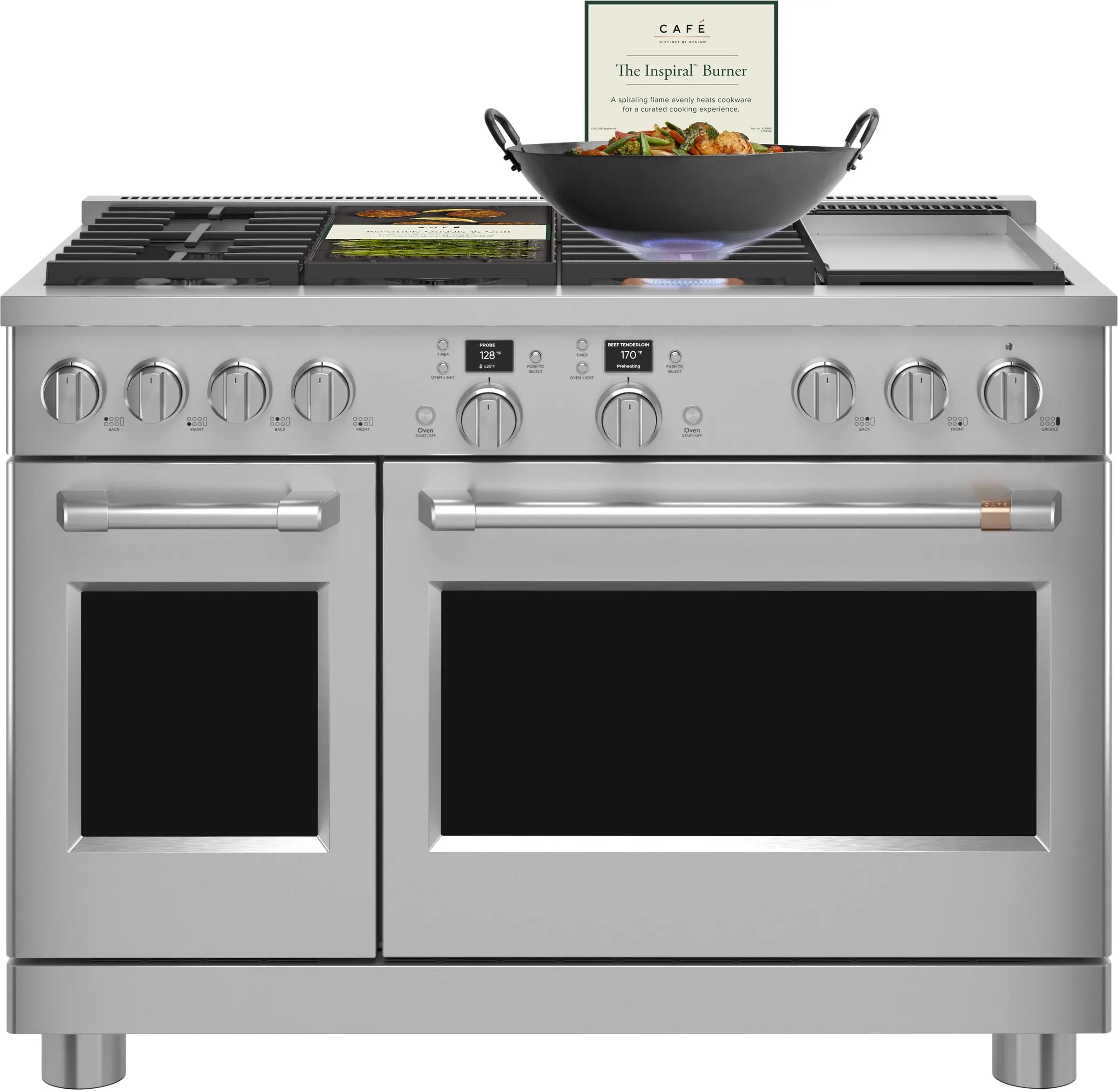 Cafe C2Y486P2TS1 48 Inch Smart Professional Dual Fuel Range