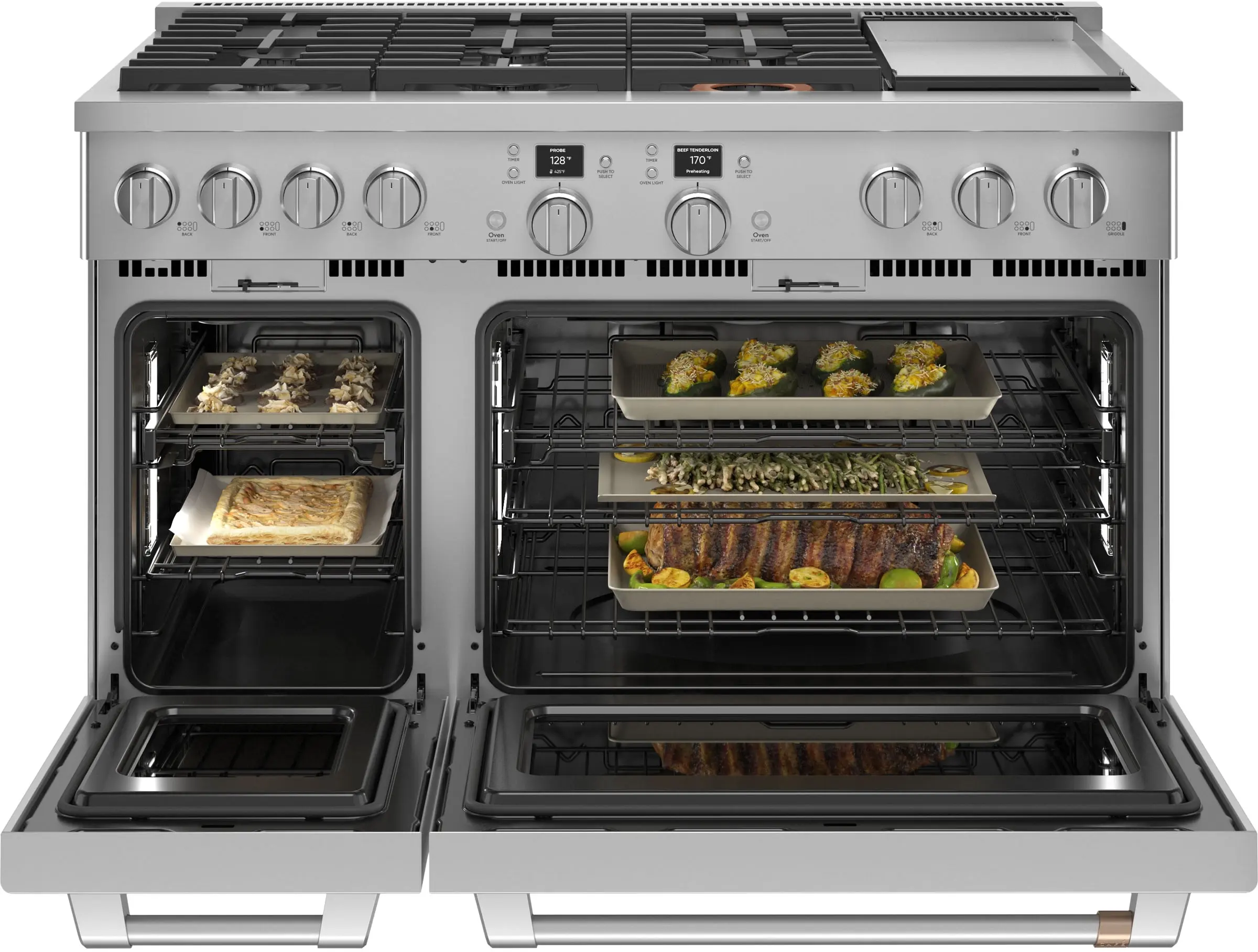 Cafe C2Y486P2TS1 48 Inch Smart Professional Dual Fuel Range