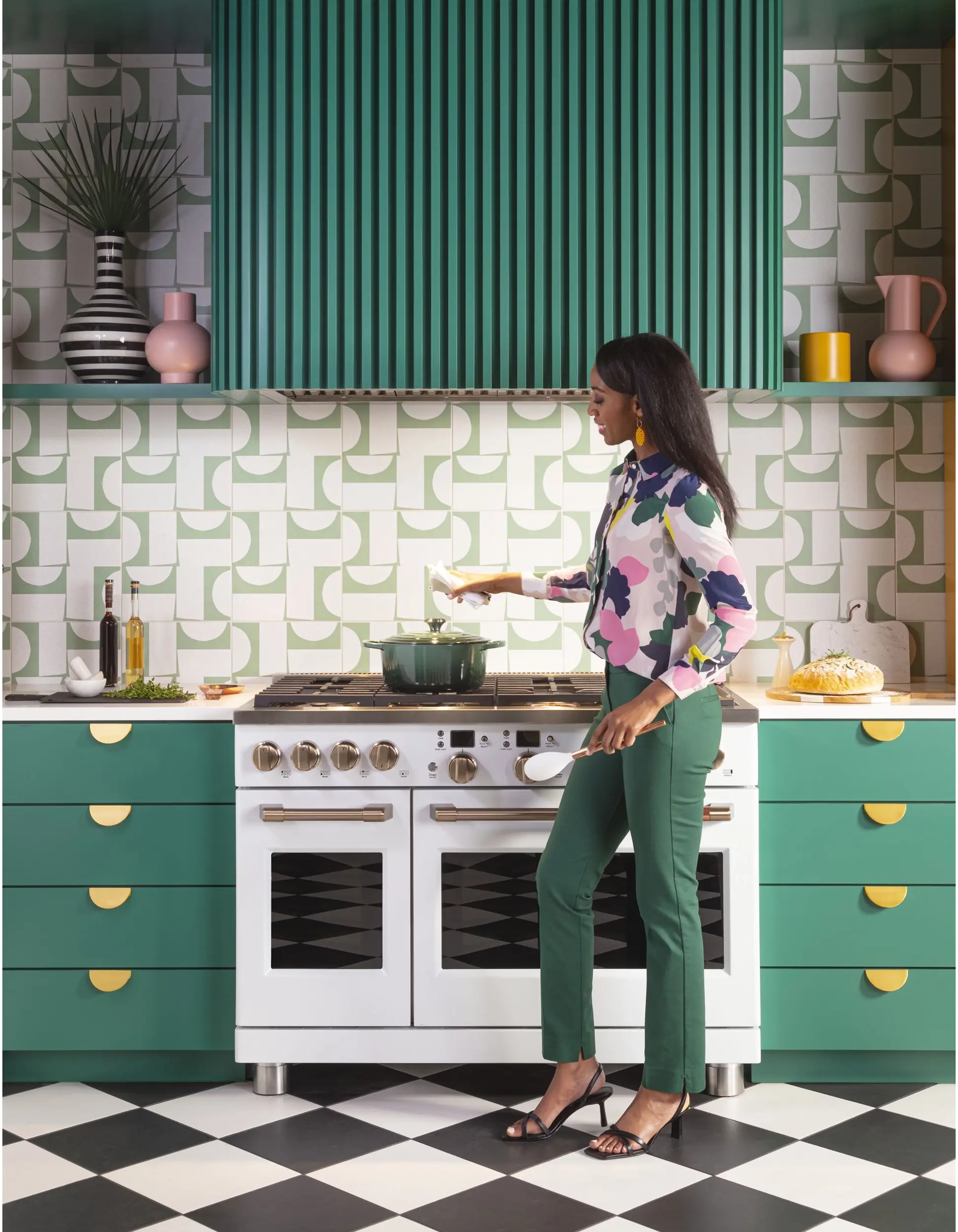 Cafe C2Y486P4TW2 48 Inch Smart Professional Dual Fuel Range Matte