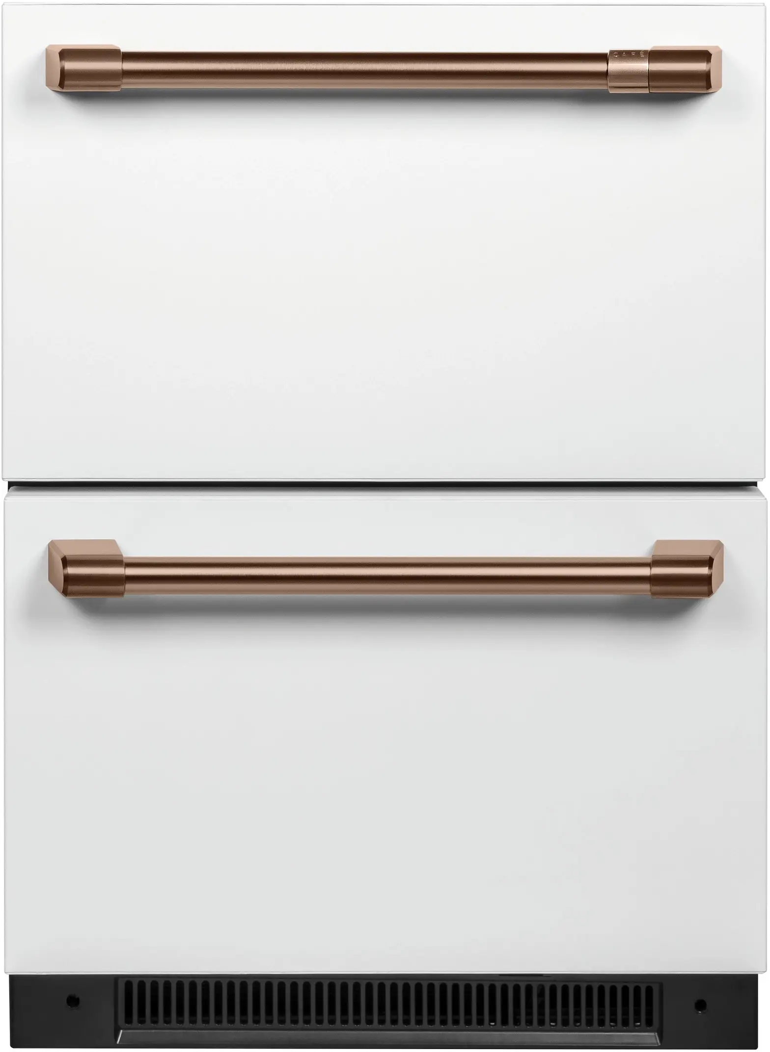 Cafe CDE06RP4NW2 Matte White/Brushed Bronze Handles