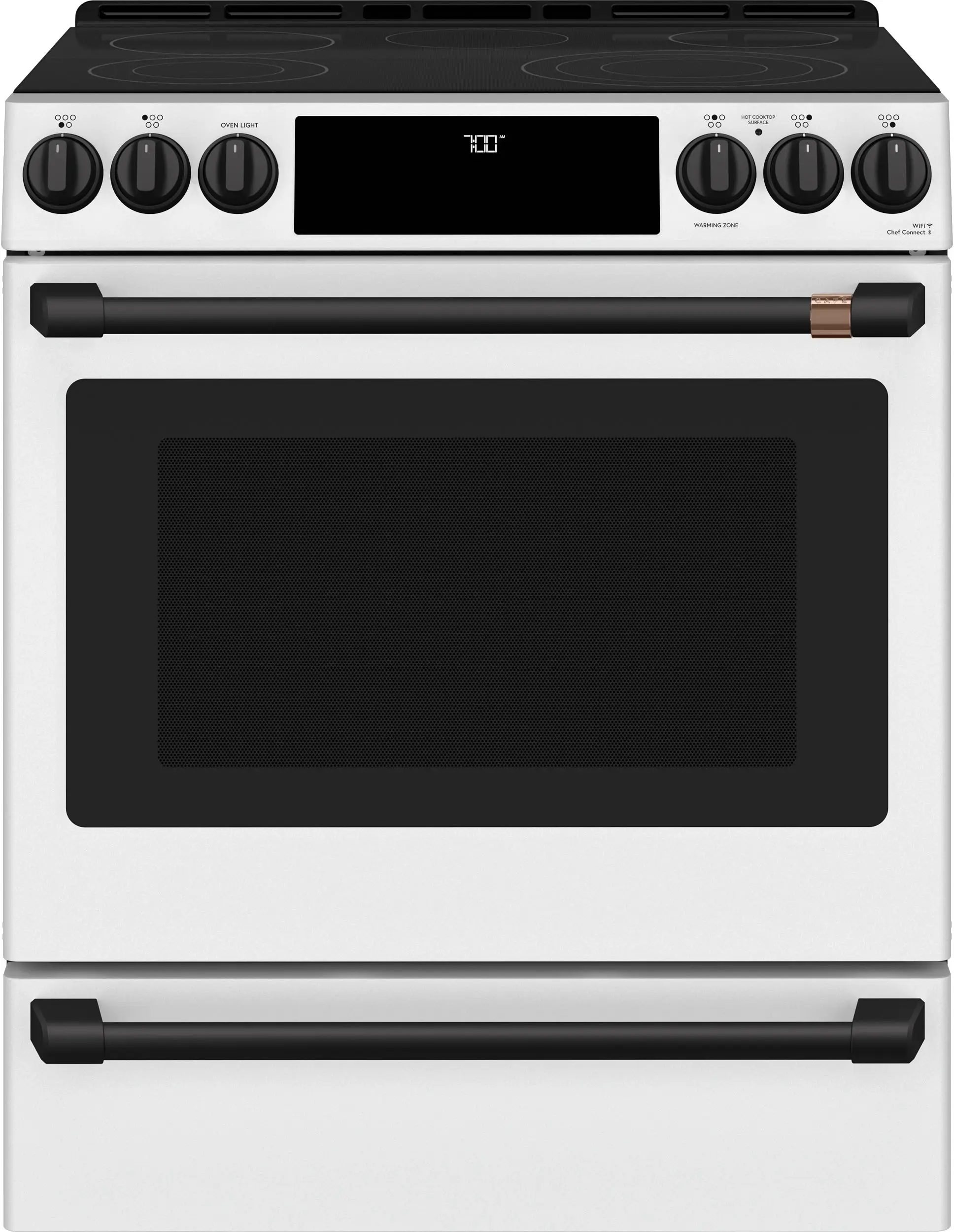 Cafe CES700P4MW2 30 Inch Slide-In Electric Smart Range Matte White