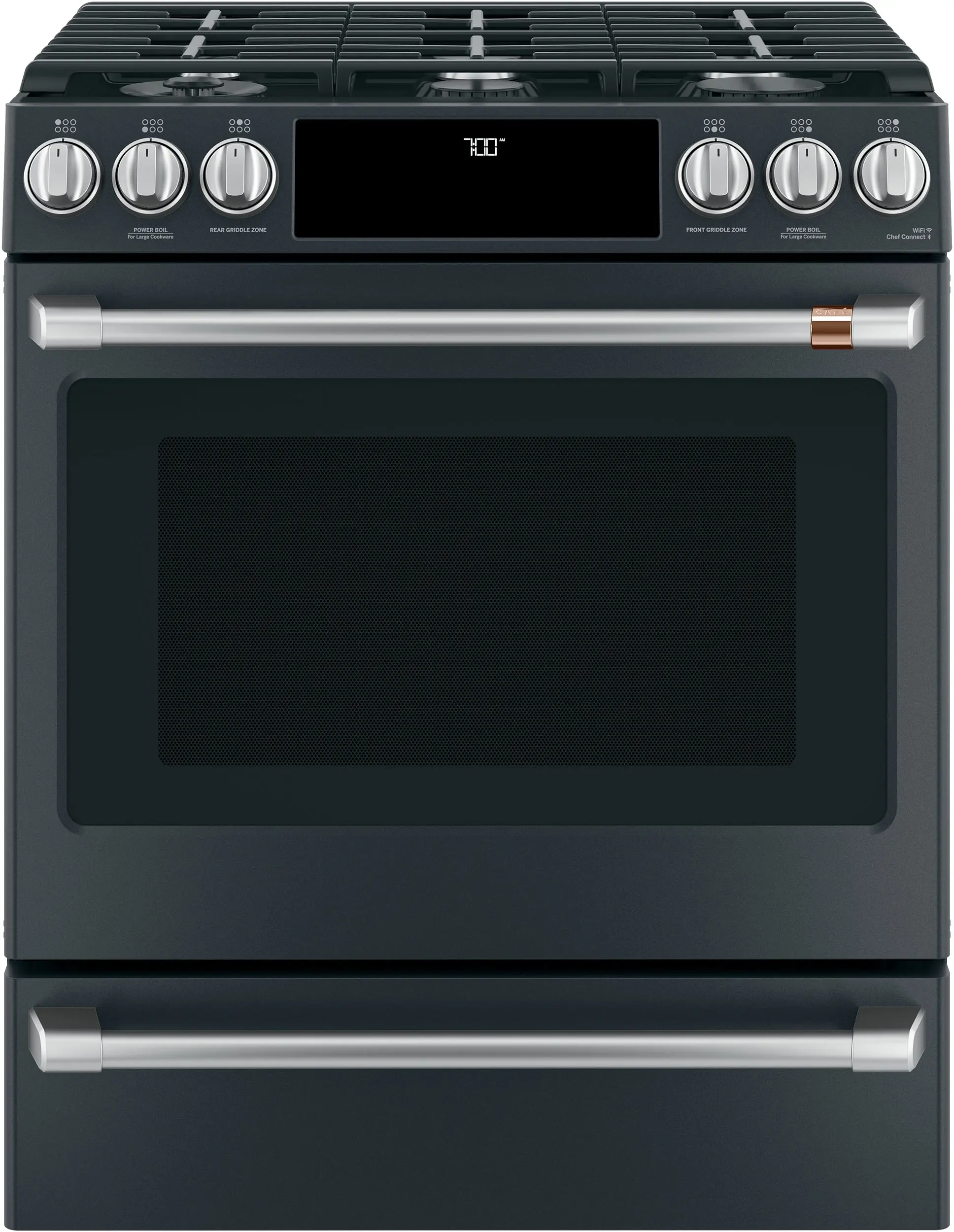 Cafe CGS700P3MD1 30 Inch Slide-In Gas Smart Range Matte Black