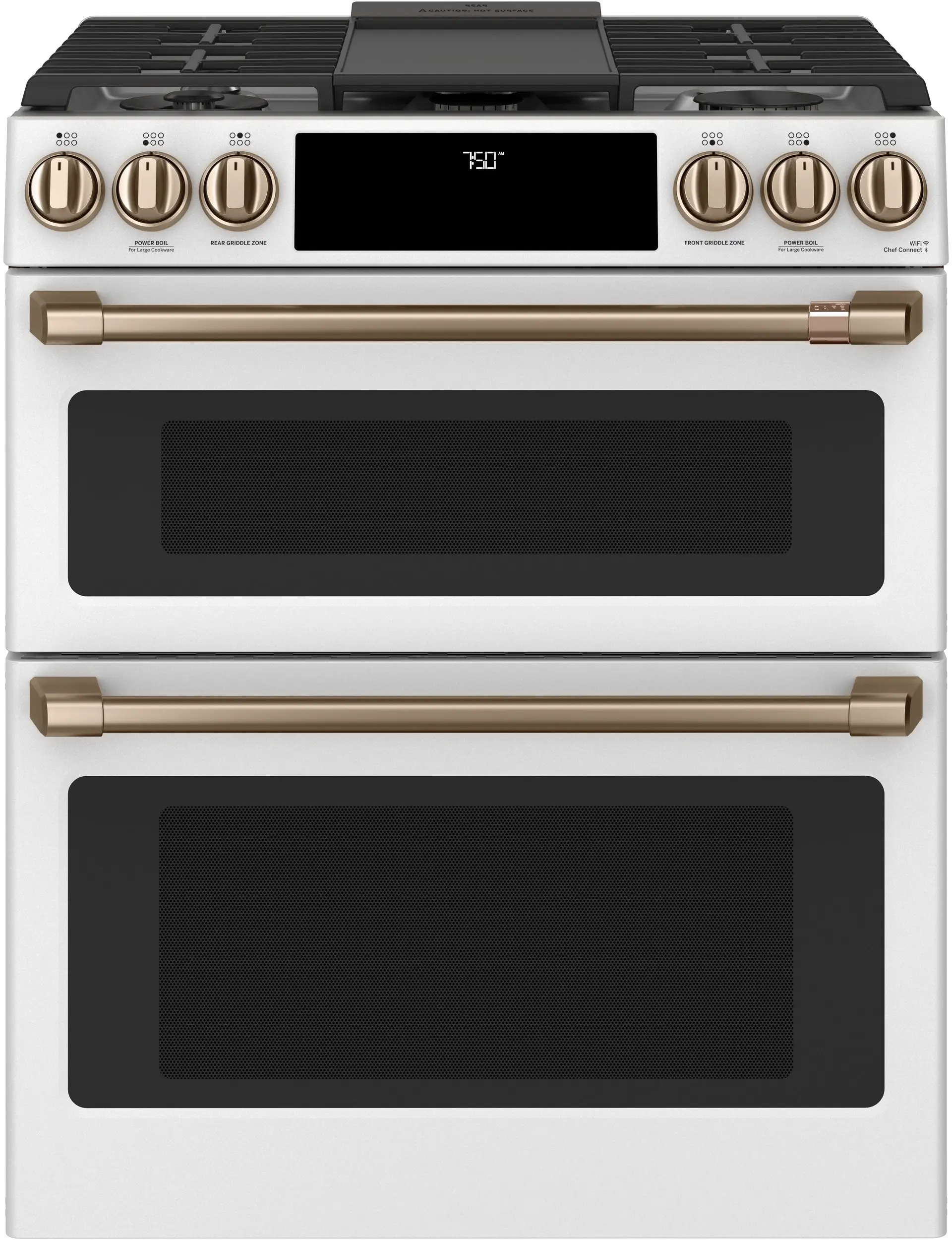 Cafe CGS750P4MW2 30 Inch Slide-In Gas Smart Range Matte White