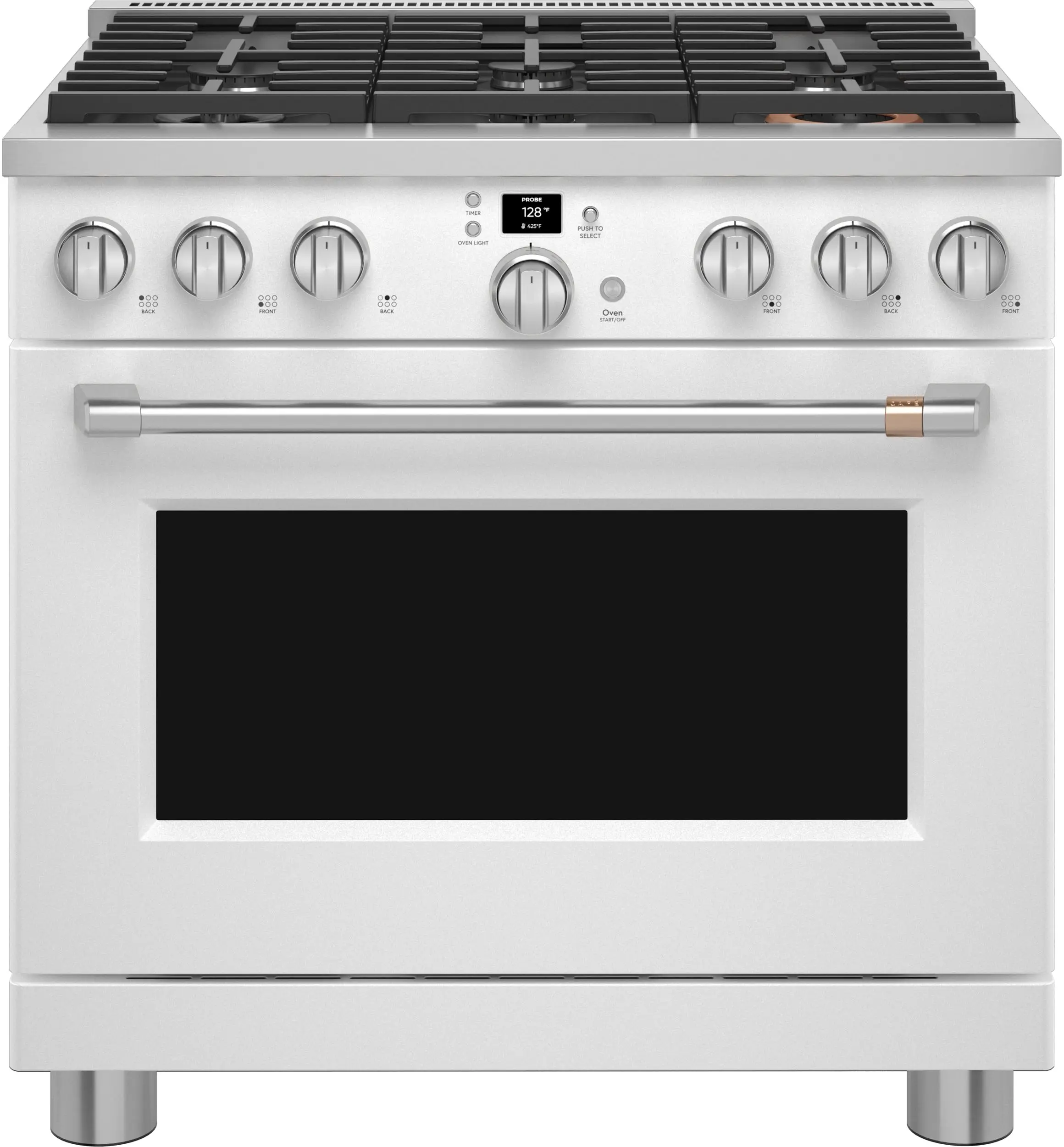 Cafe CGY366P4TW2 Matte White with Brushed Bronze