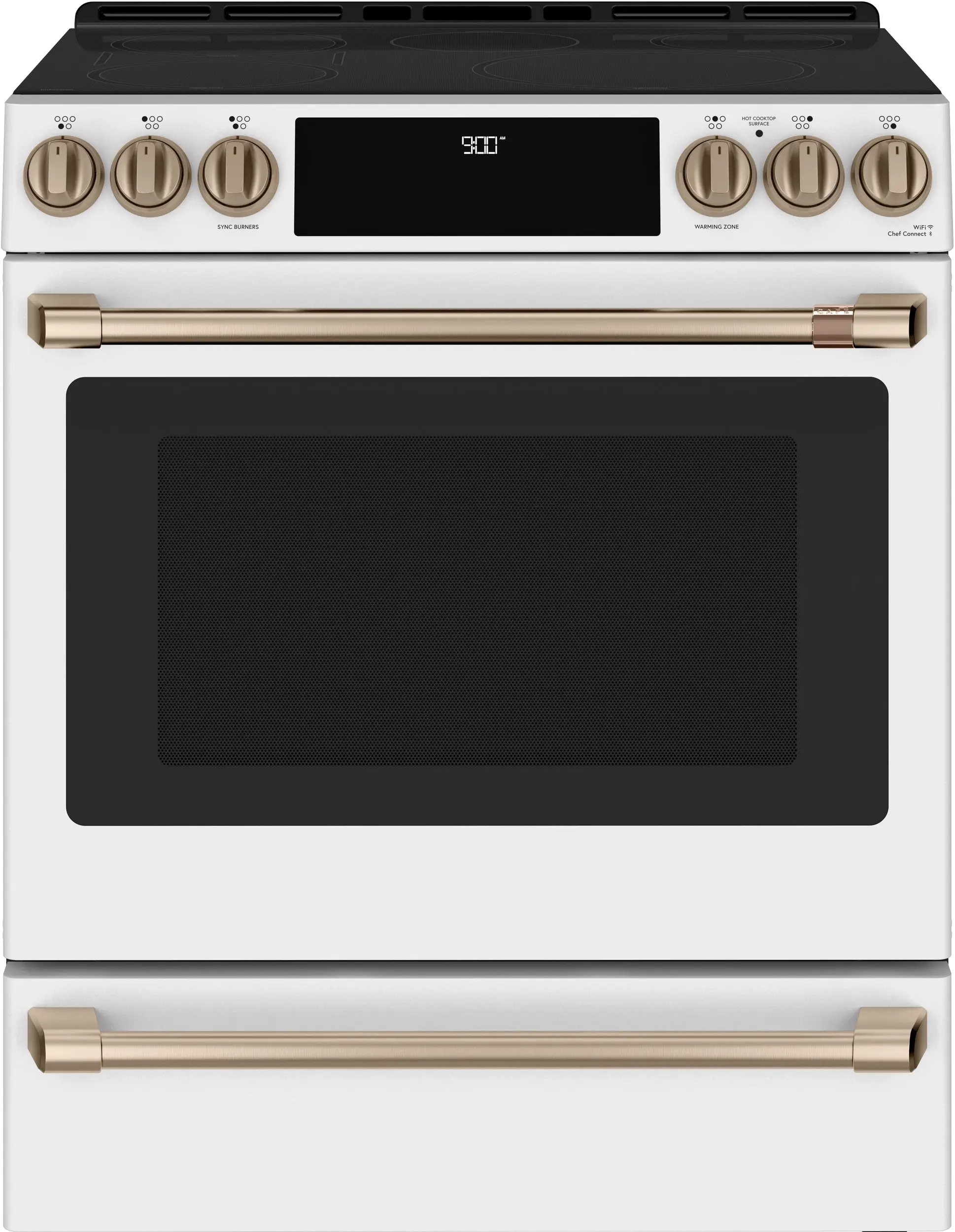Cafe CHS900P4MW2 30 Inch Slide-In Induction Smart Range Matte