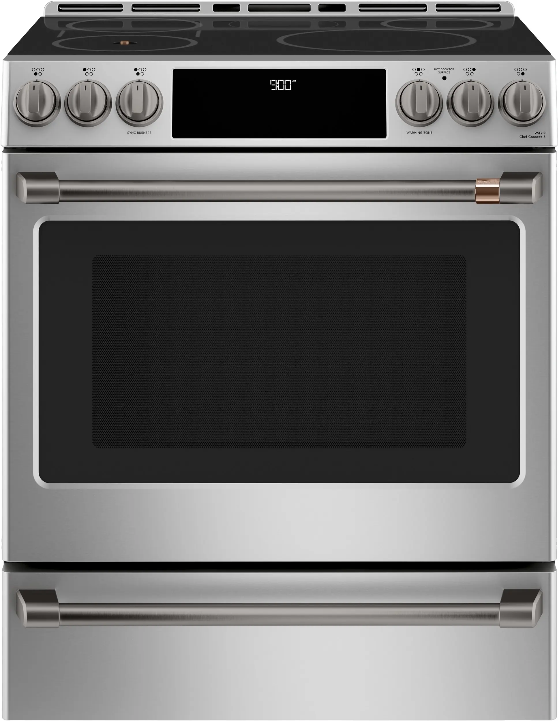 Cafe CHS90XP2MS1 30 Inch Slide-In Induction Smart Range Stainless