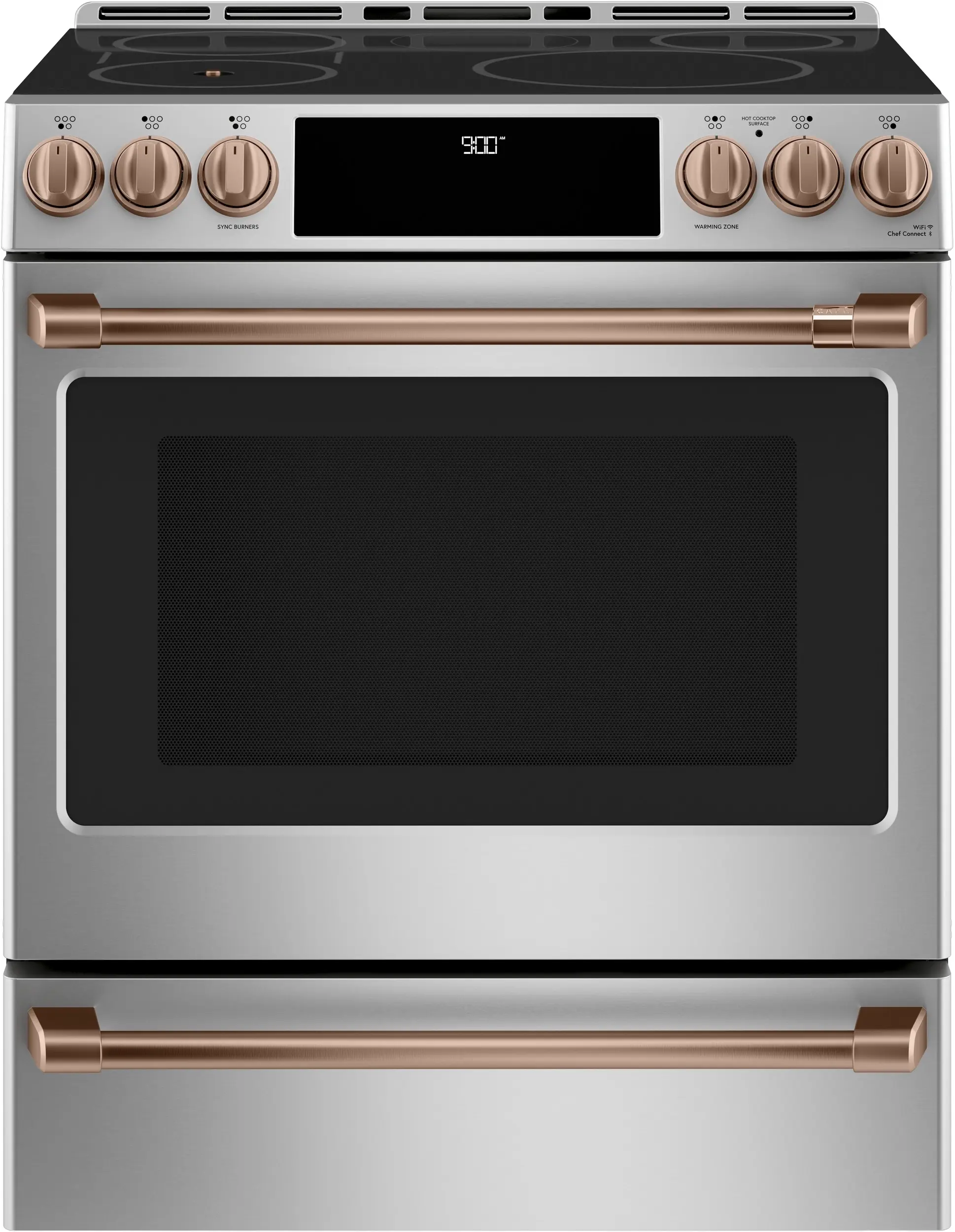 Cafe CHS90XP2MS1 30 Inch Slide-In Induction Smart Range Stainless