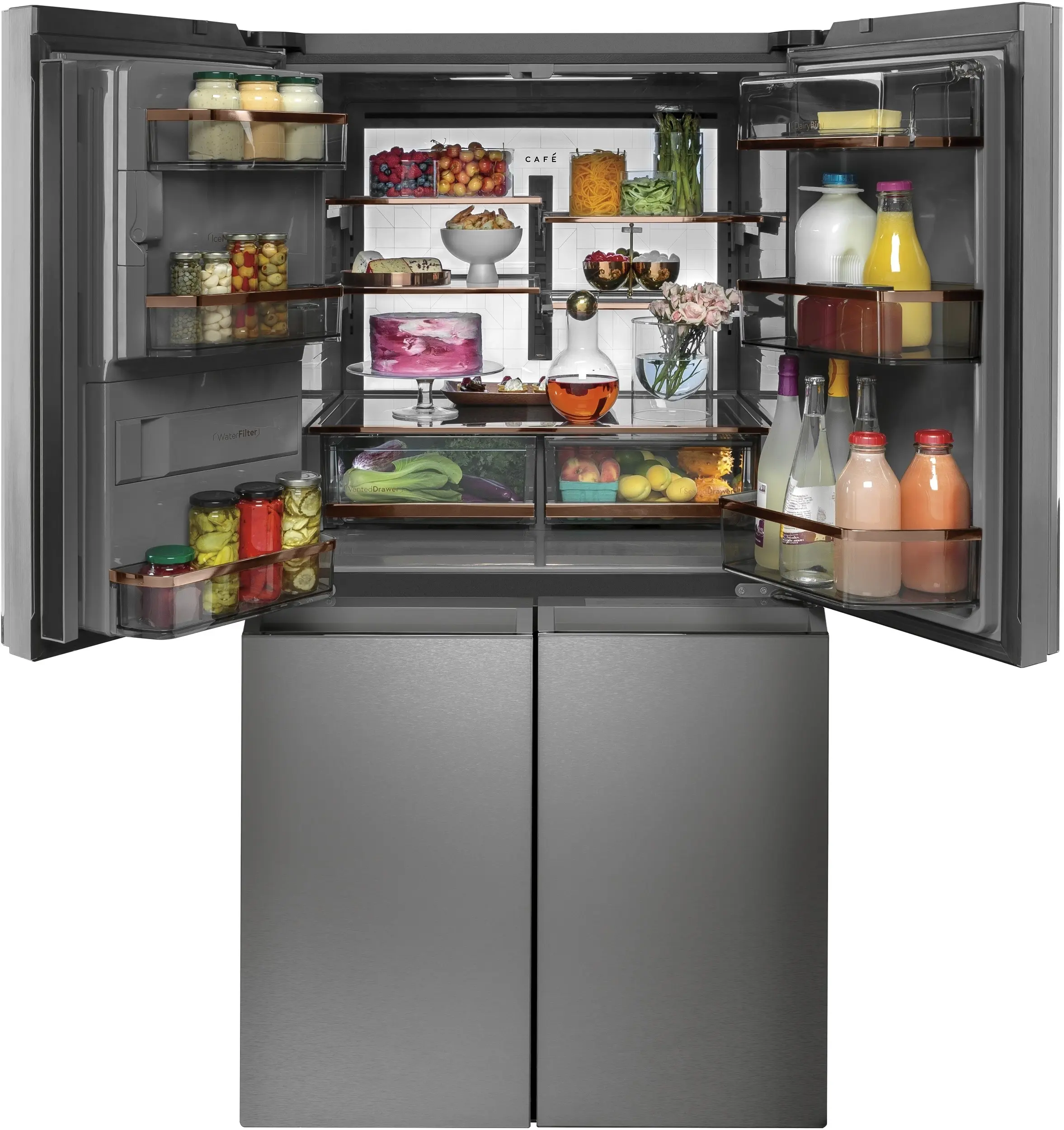 Cafe CQE28DM5NS5 Platinum Glass