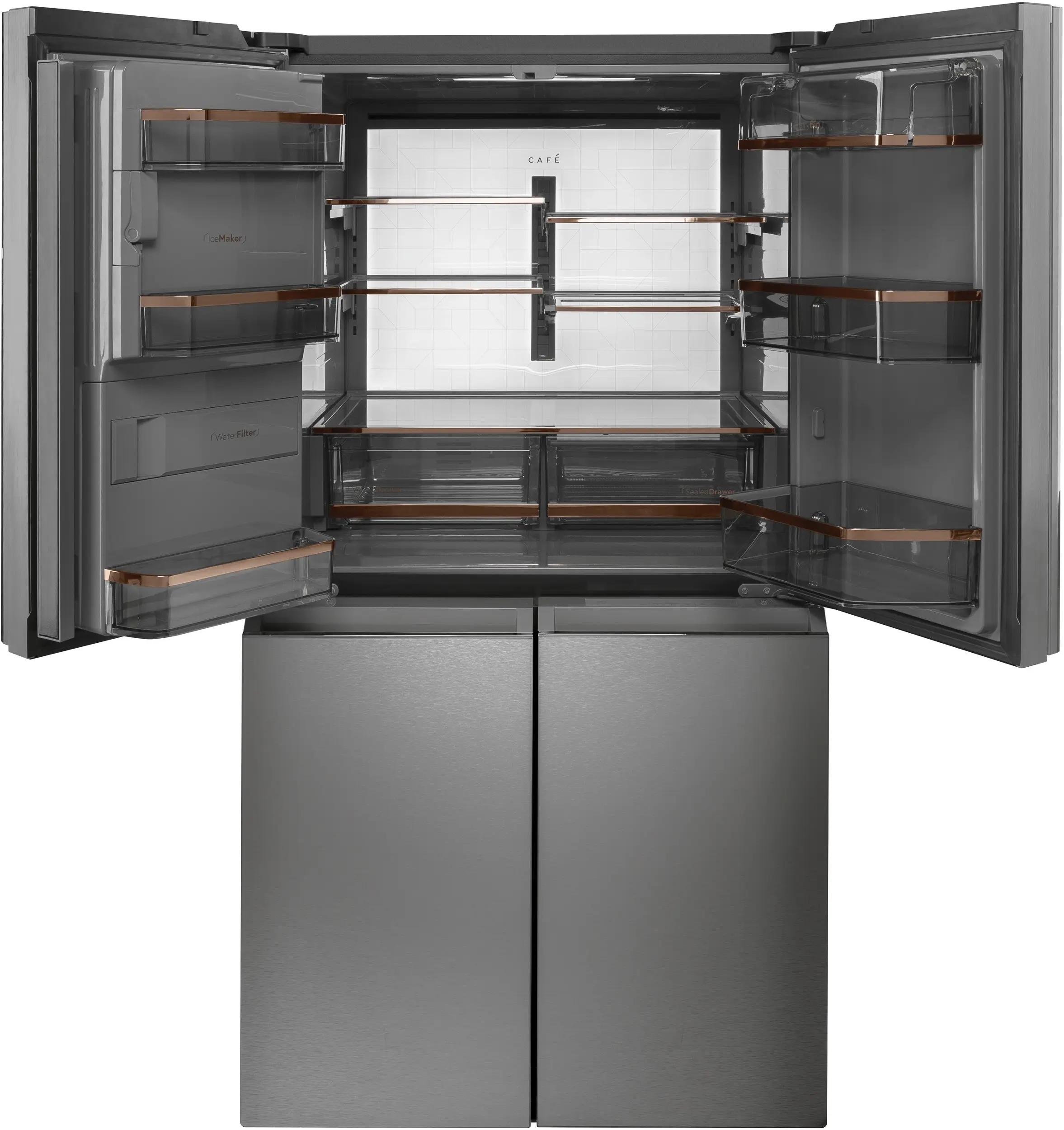 Cafe CQE28DM5NS5 Platinum Glass