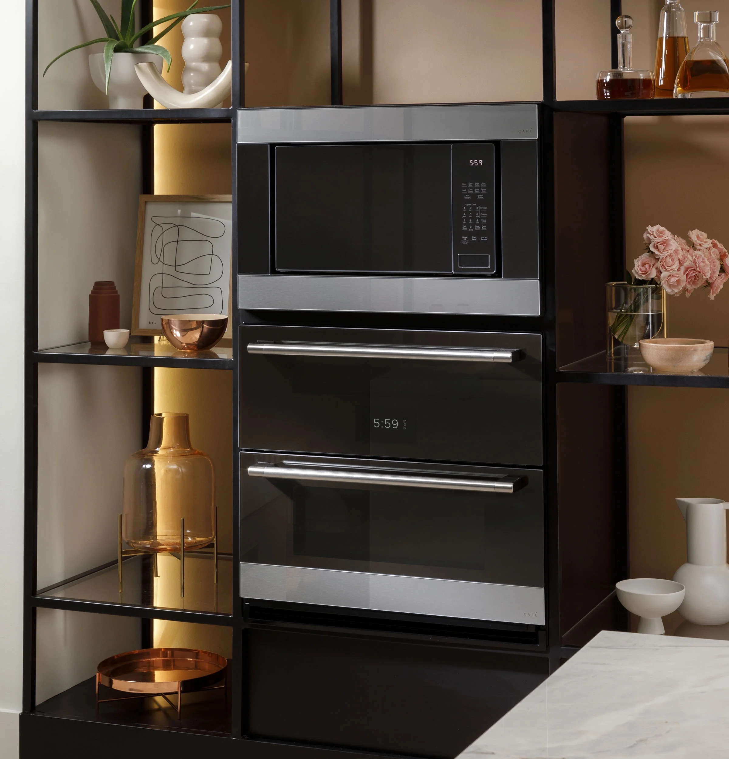 GE Cafe CTD90DM2NS5 Double Wall Oven - Thumbnail 3