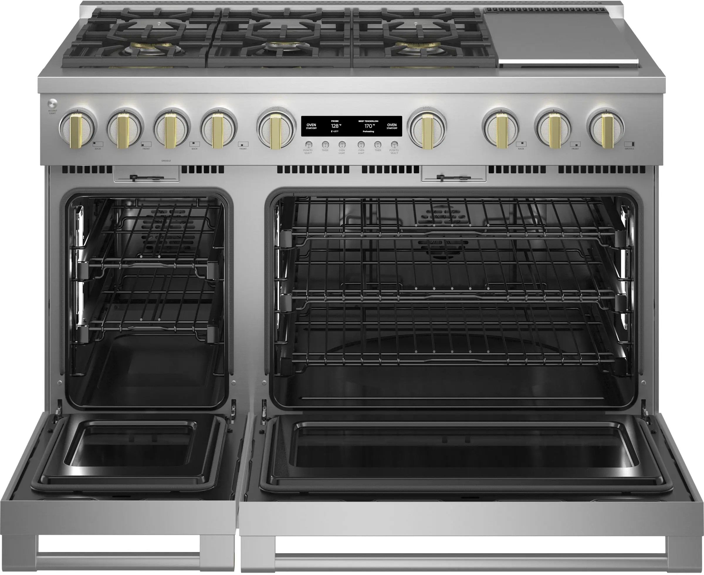 Monogram ZDP486NDTSS 48 Inch Freestanding Professional Dual Fuel