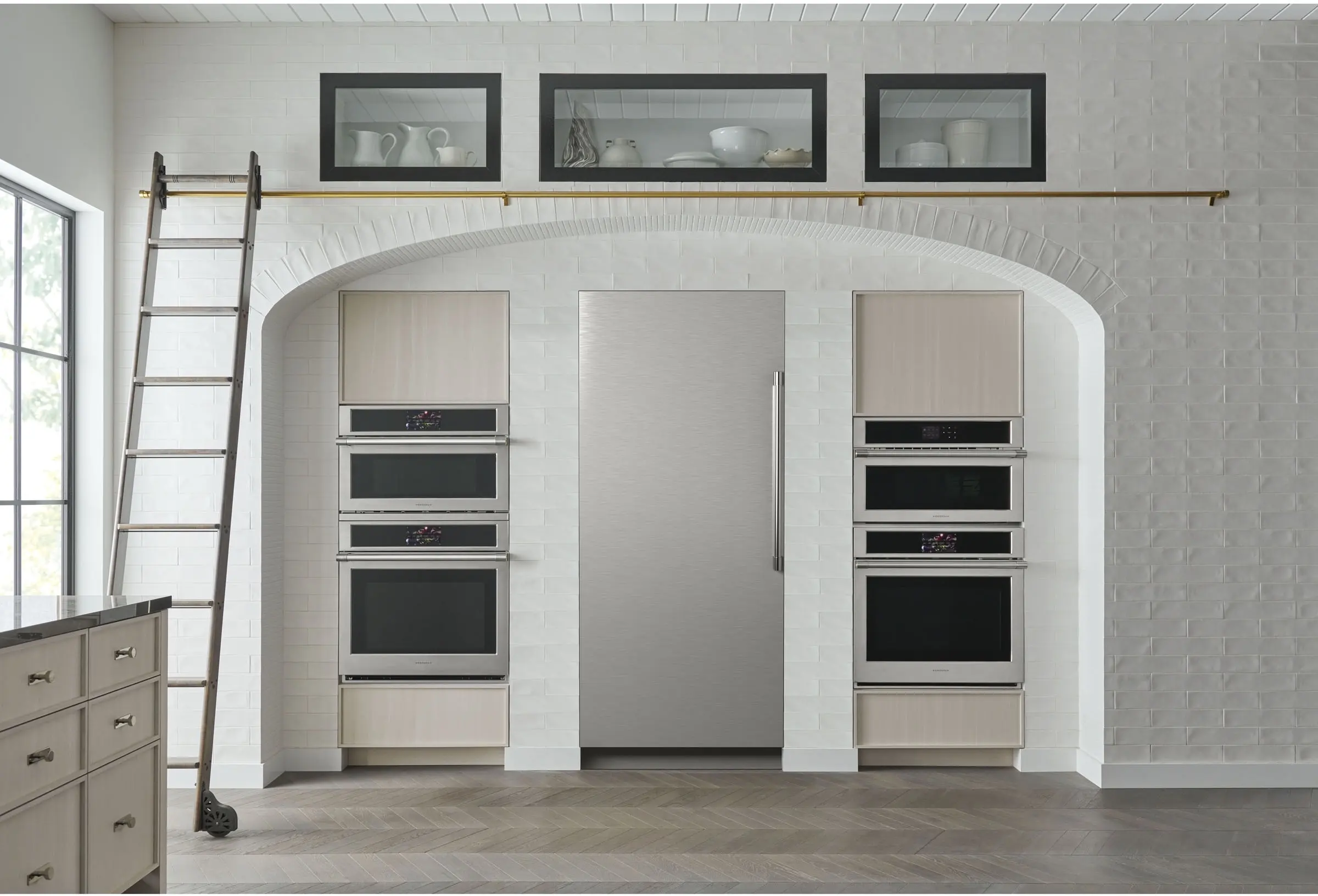 Monogram ZIF361NBRII 36 Inch Column Freezer: Panel Panel Ready