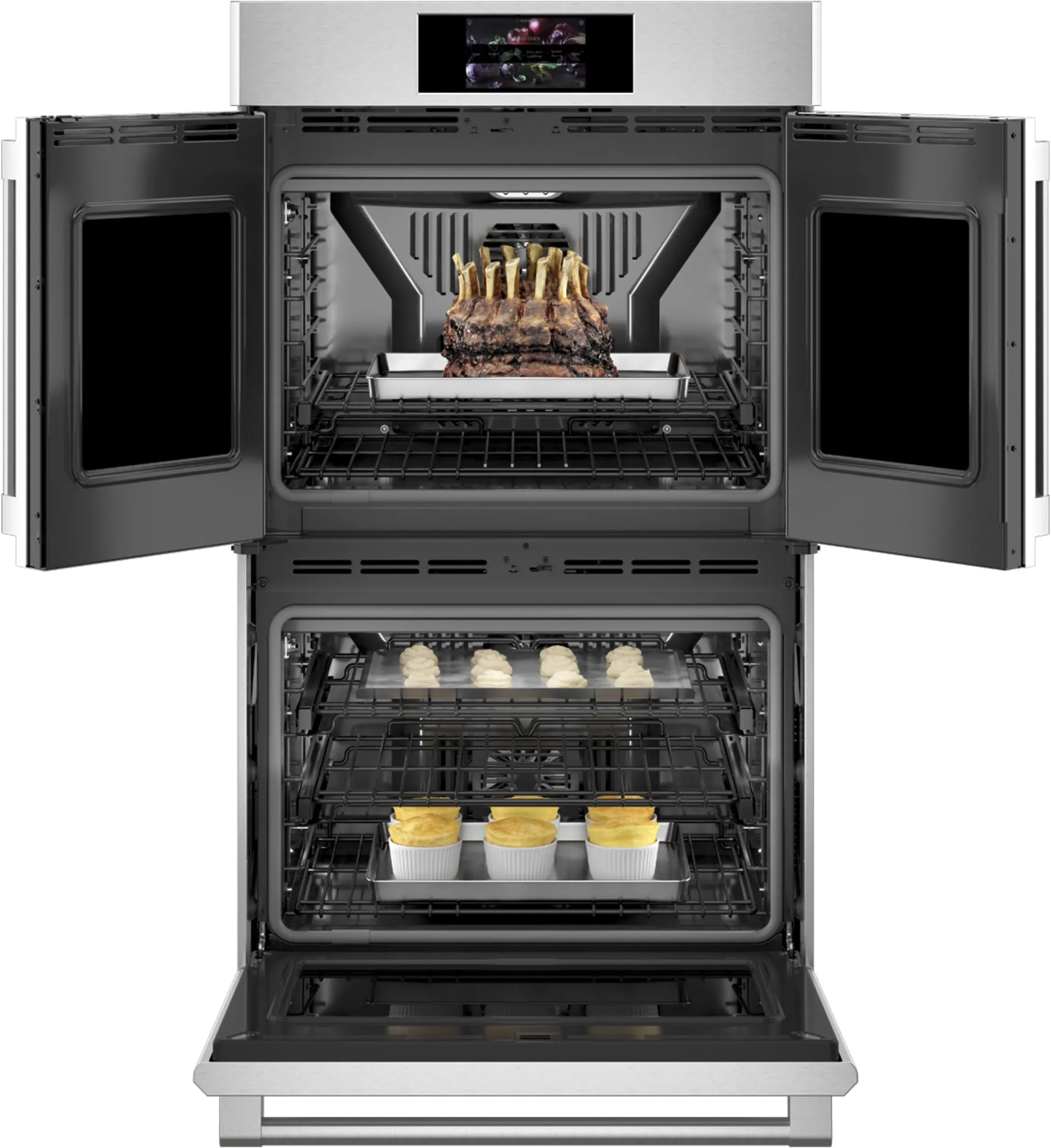 Monogram ZTDX1FPSNSS 30 Inch Double Convection Smart Electric Wall