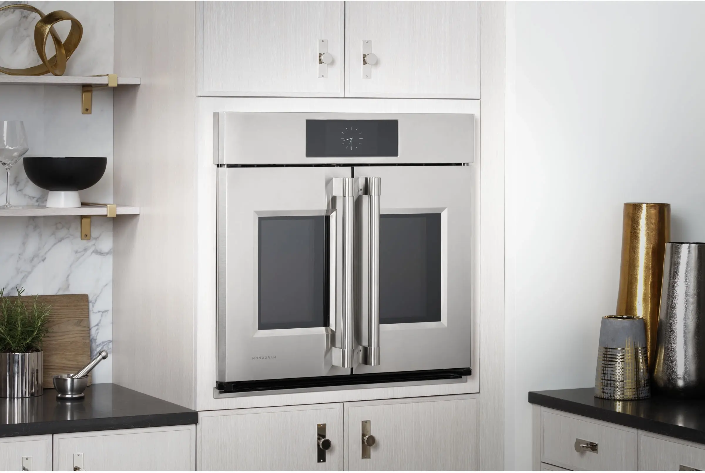 Monogram ZTSX1FPSNSS 30 Inch Smart French-door Electric Convection