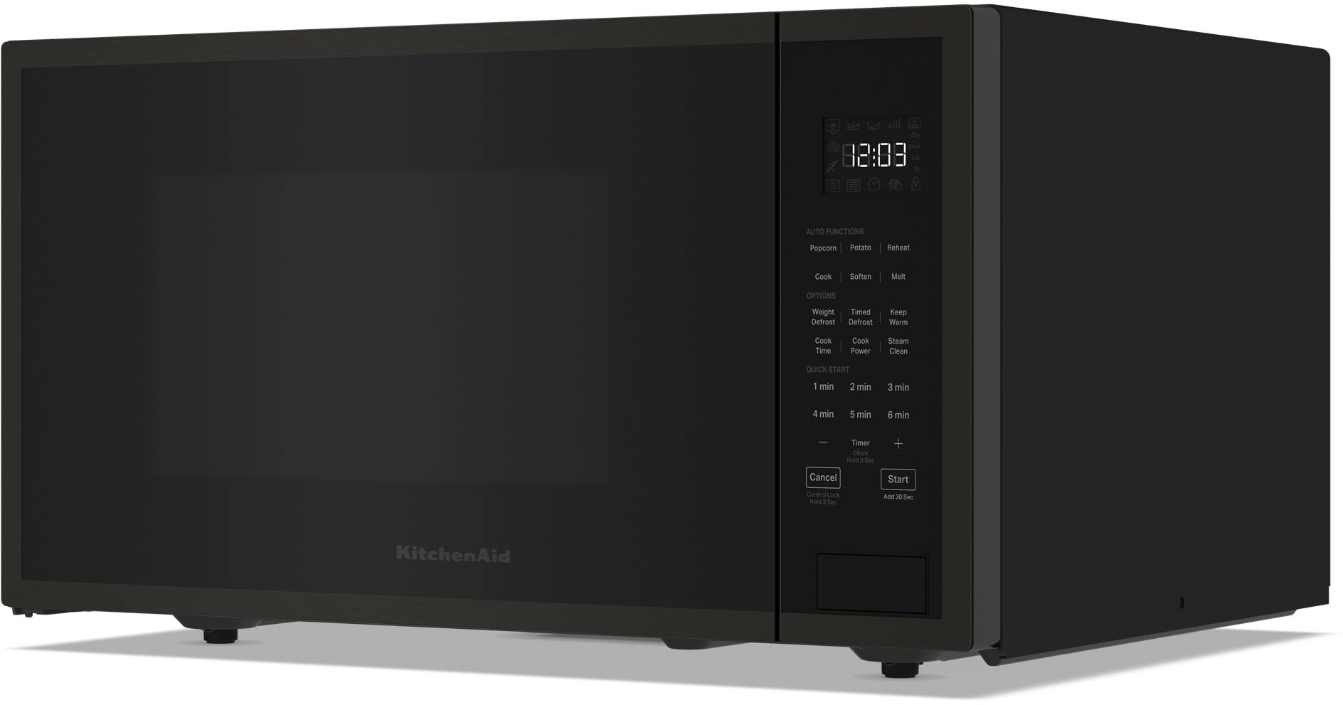 KitchenAid KMCS122PBS Black Stainless Steel with PrintShield Finish