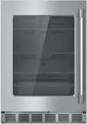 24 Inch Built-In Undercounter Refrigerator with 4.9 cu. ft. Total Capacity, SoftClose® Door, and Adjustable Glass Shelves