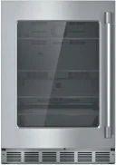 24 Inch, 5.2 Cu. Ft. Built-in Glass Door Undercounter Refrigerator