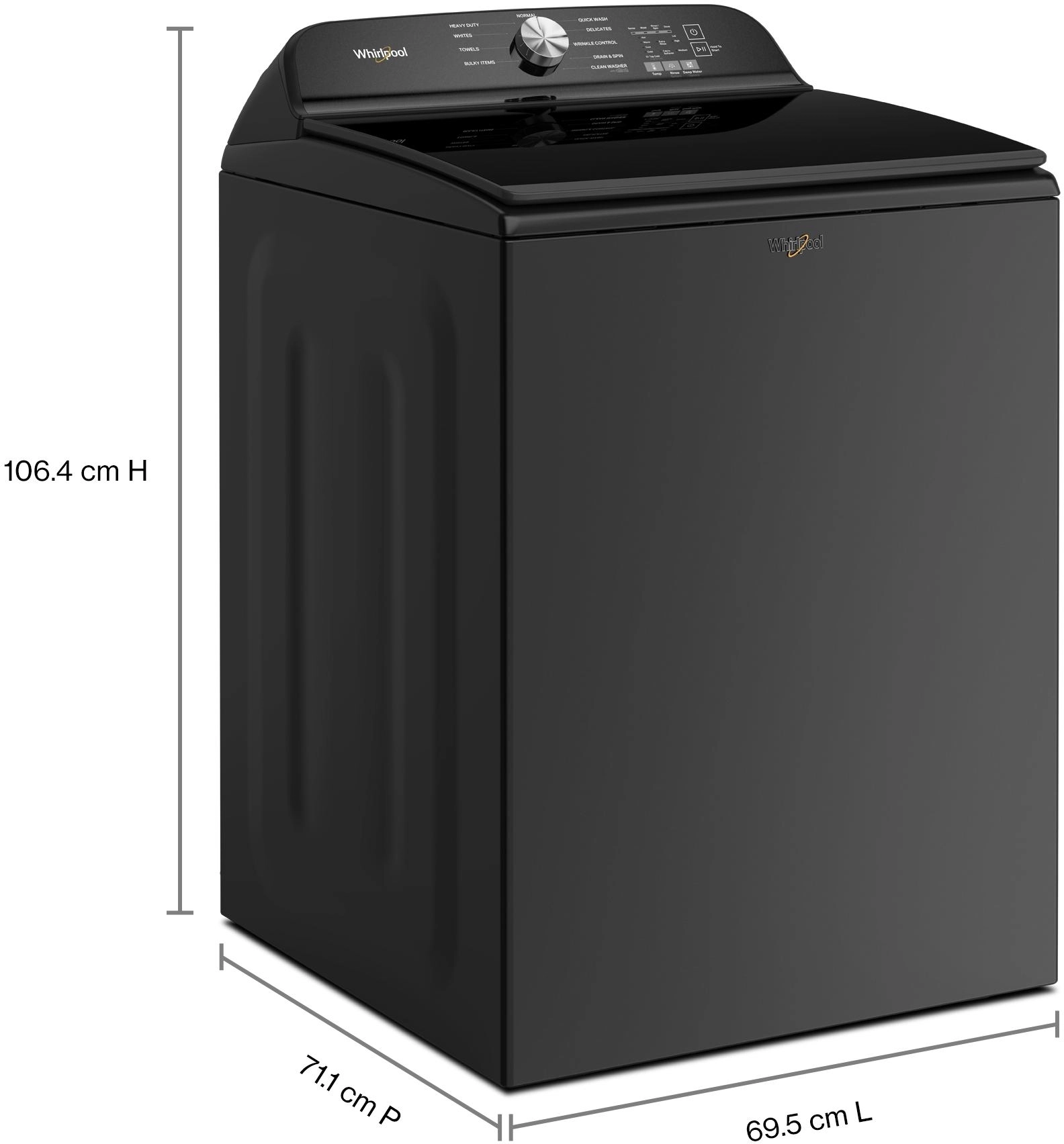 Whirlpool WTW6150PB Volcano Black