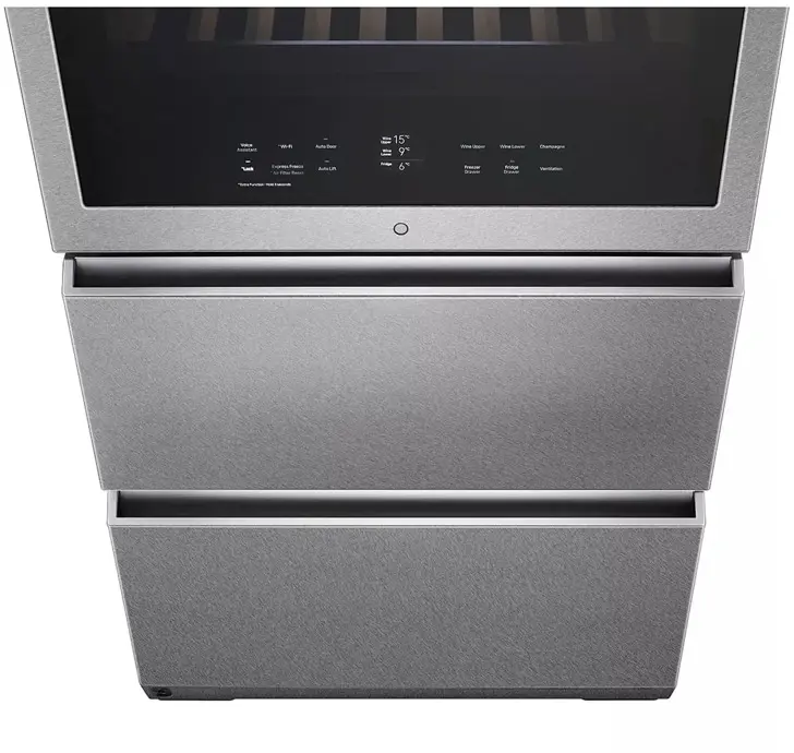 LG URETC1408N Textured Steel