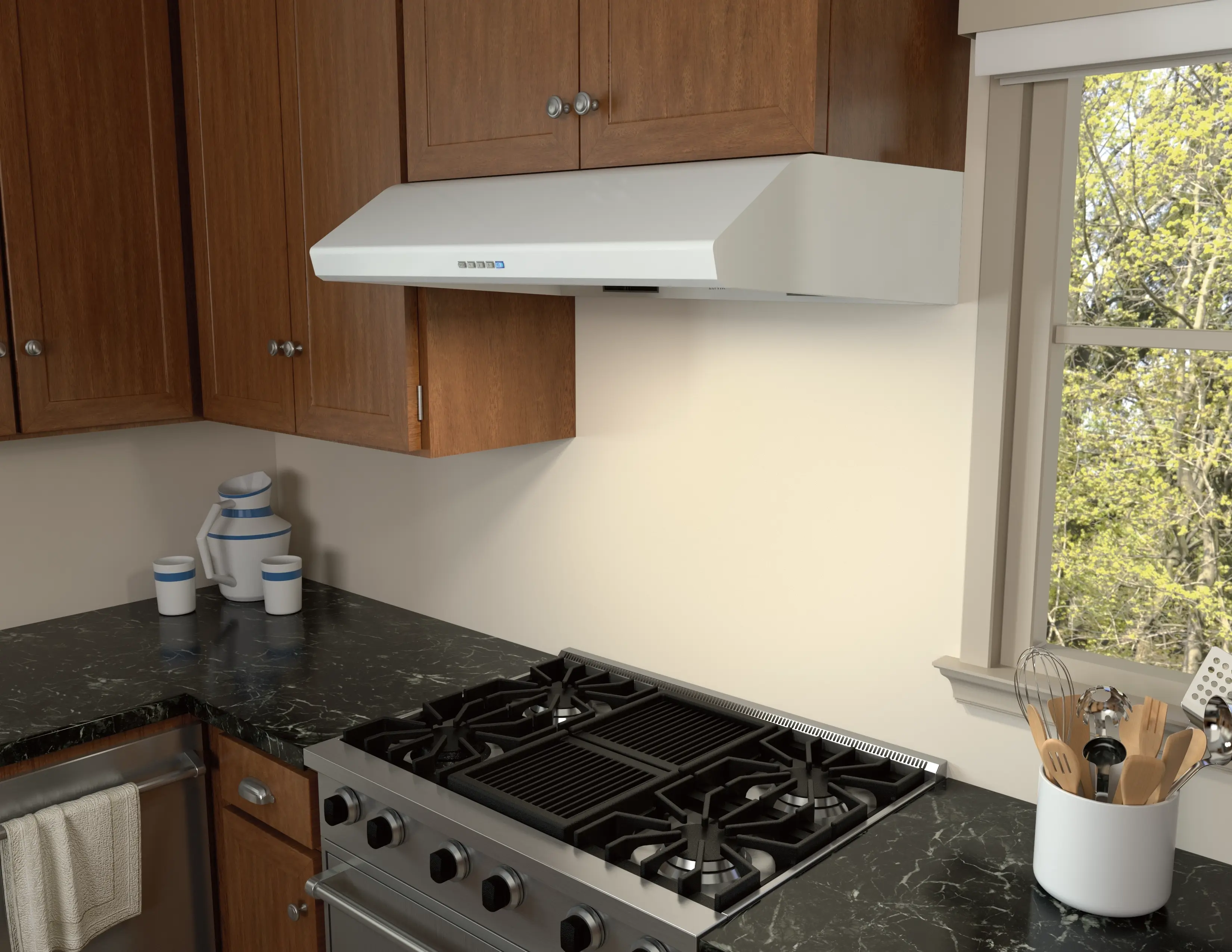 Zephyr AK2536CW White, 36 Inch