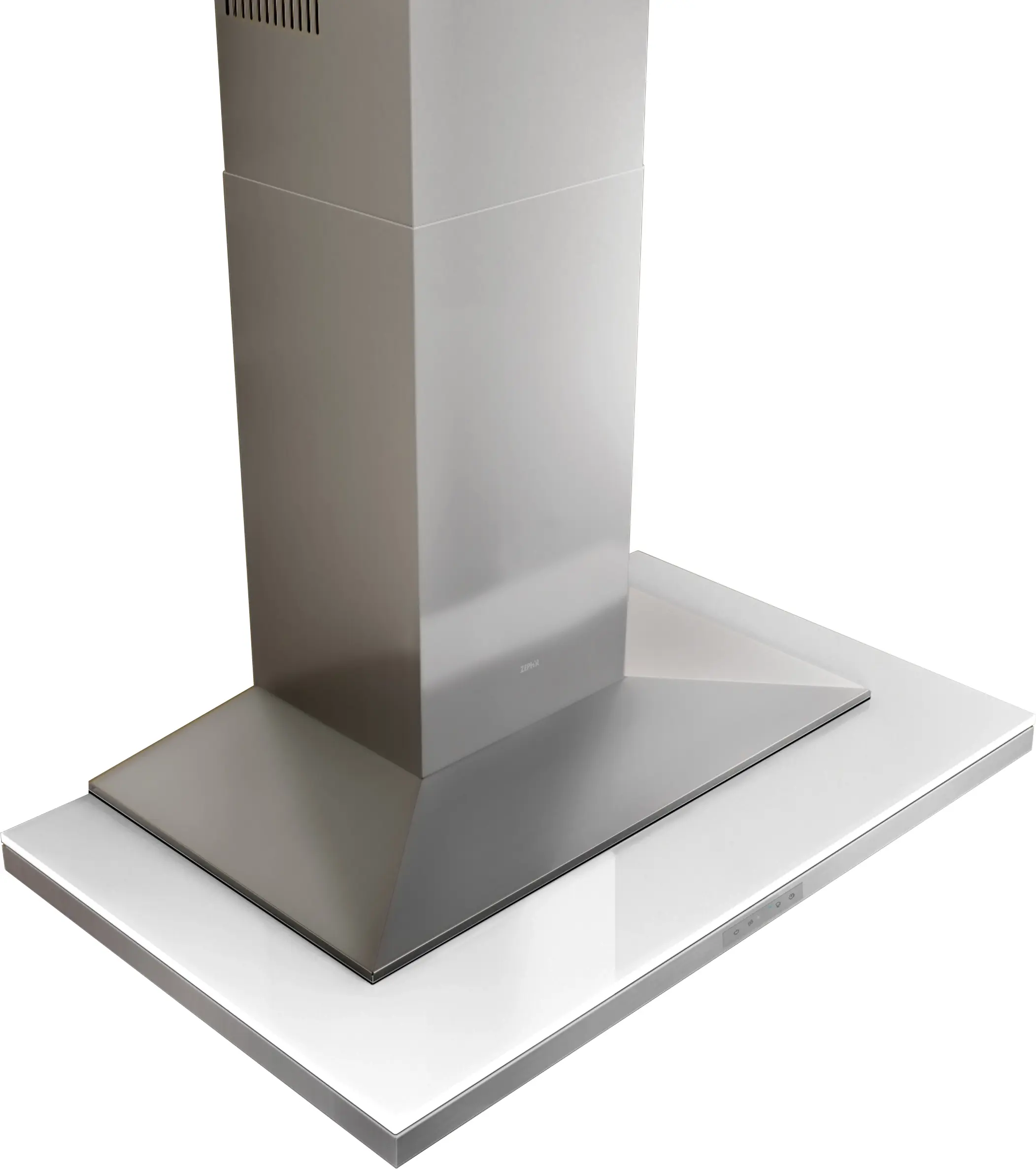 Zephyr ALAM90BWX White Glass, 36 Inch