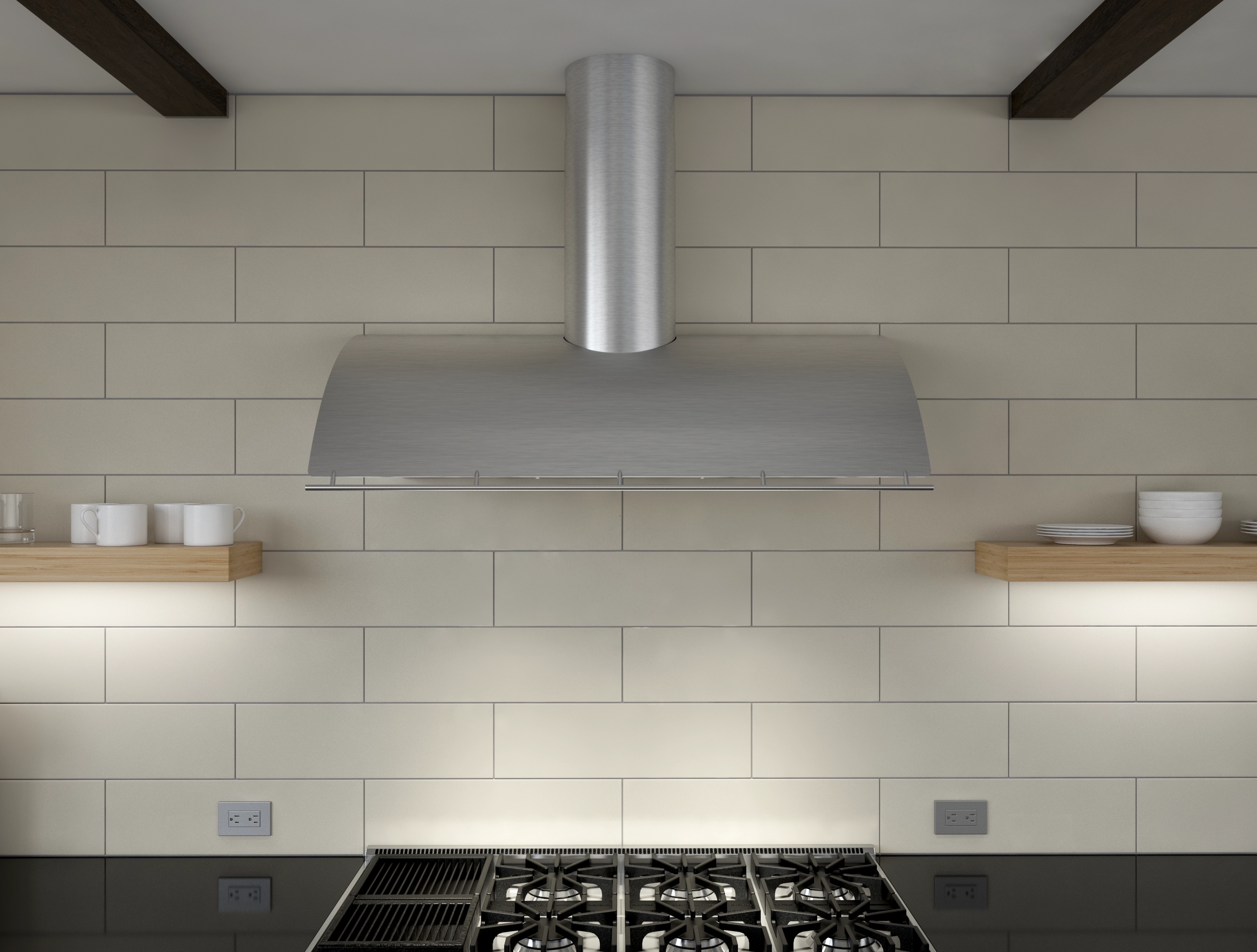 Zephyr COKE36BSX 48 Inch Wall Mount Chimney Pro Range Hood