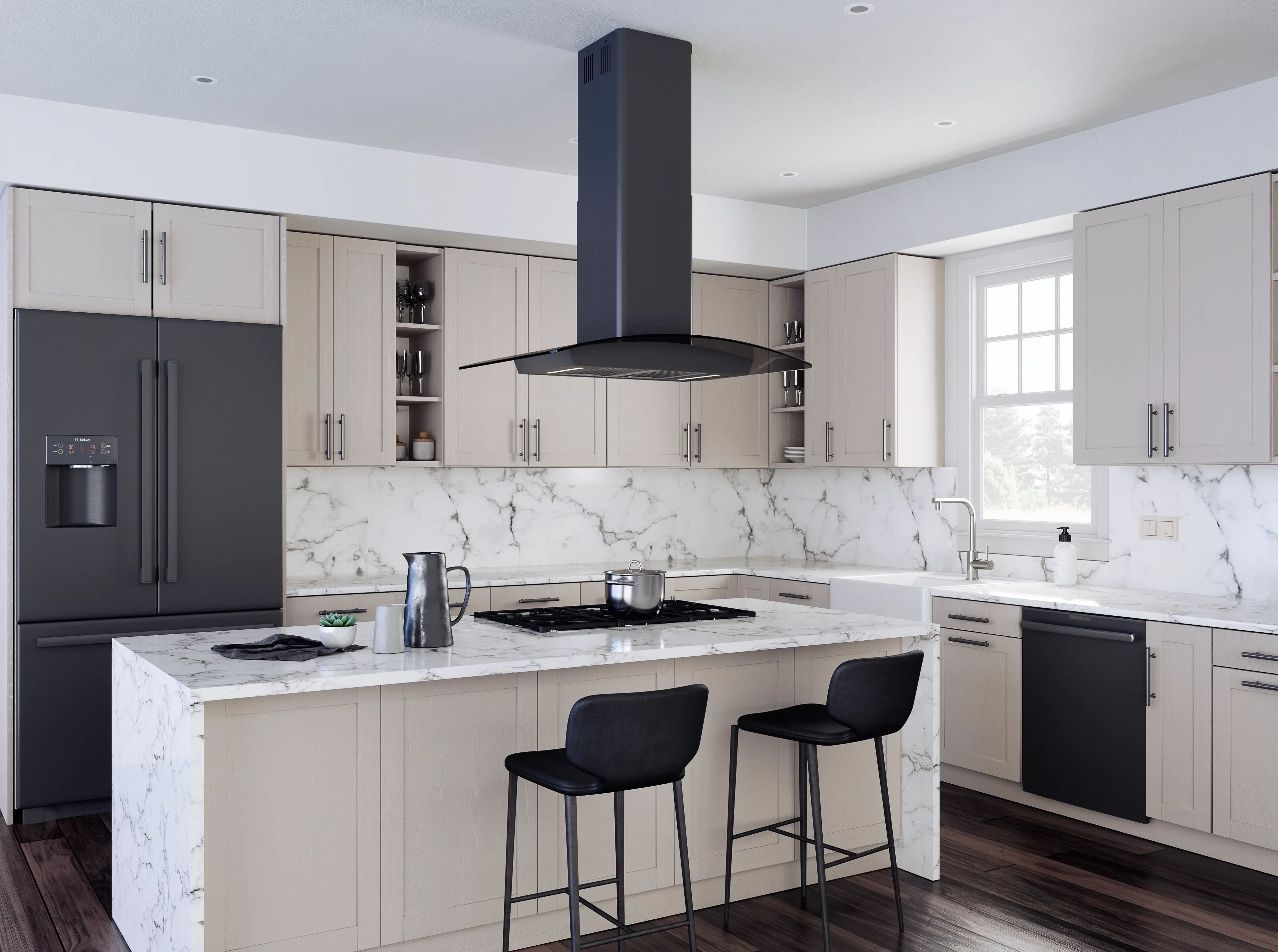 Zephyr ZREE42ABSGG Black Stainless Steel, 42 Inch