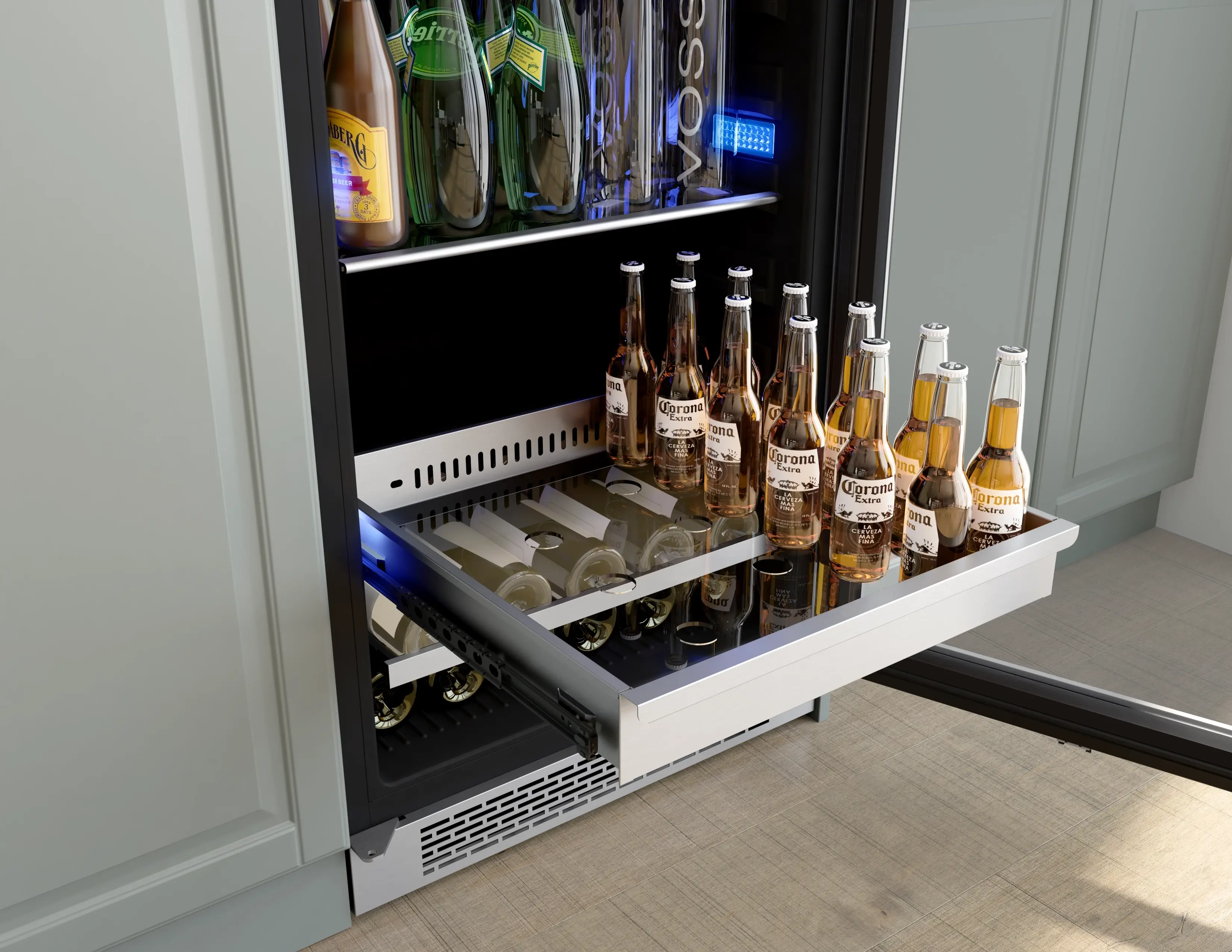 Zephyr PRWB24F02AG 24 Inch, Stainless Steel W/ Glass Door