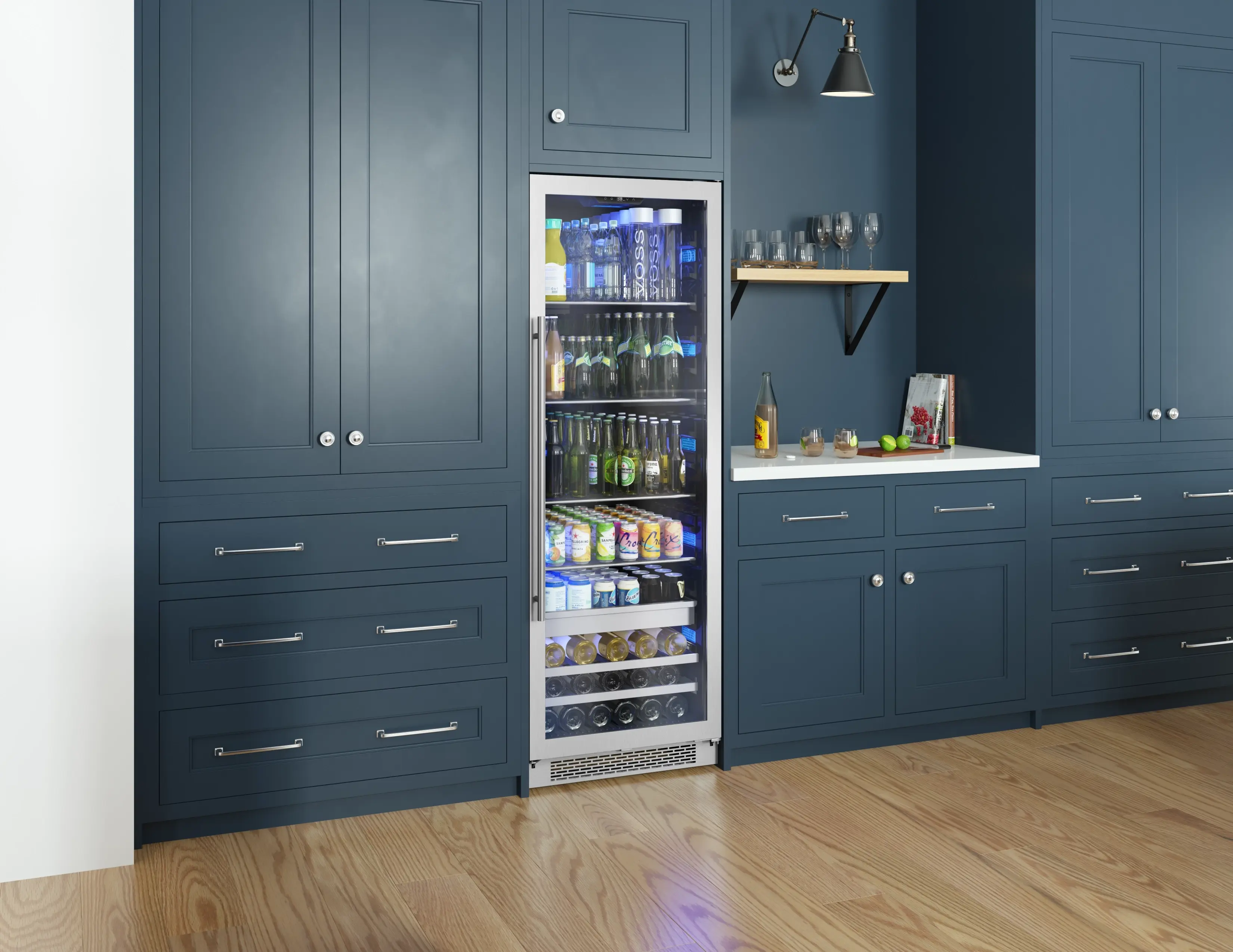 Zephyr PRB24F01AG Stainless Steel, Glass Door