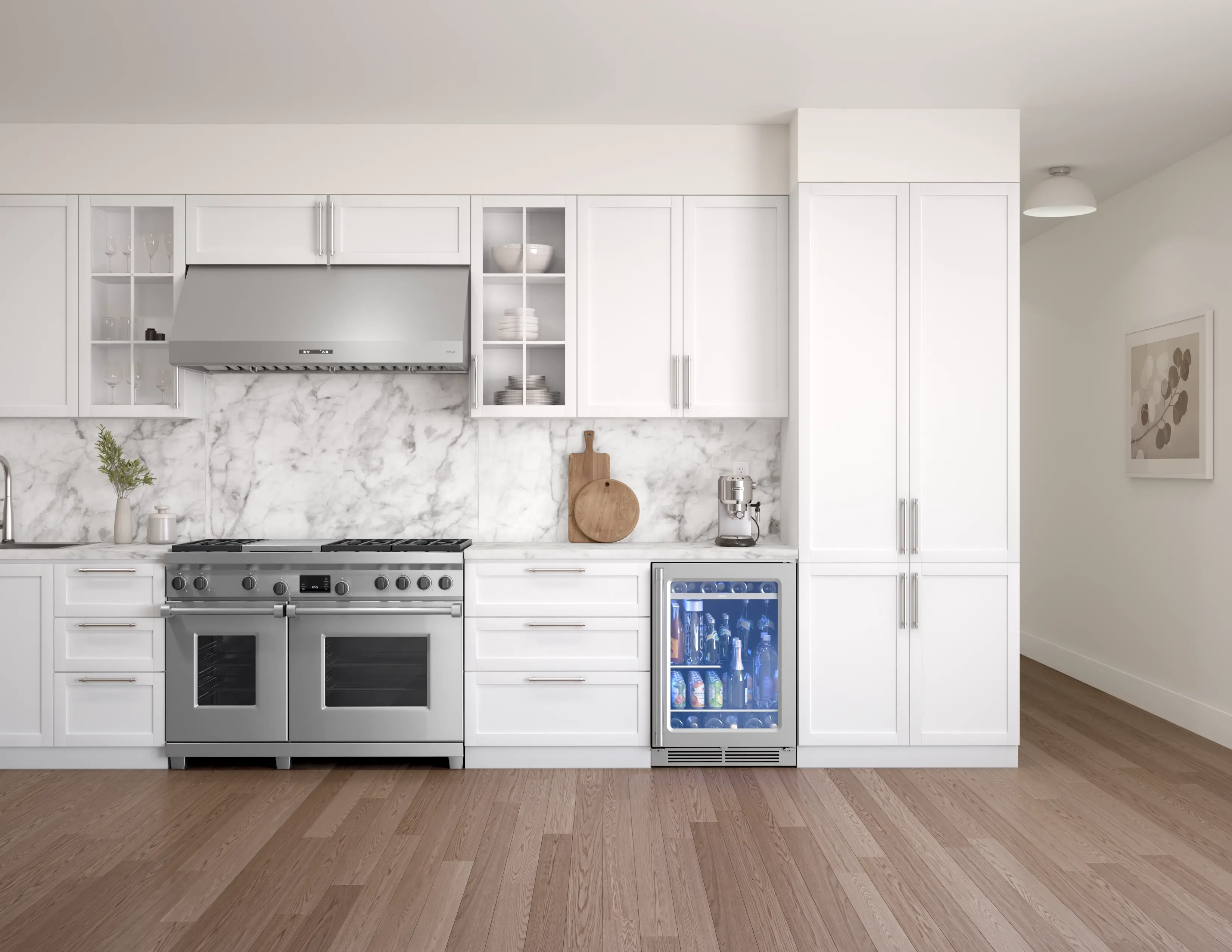 Zephyr PRPB24C01AG Stainless Steel W/ Glass Door