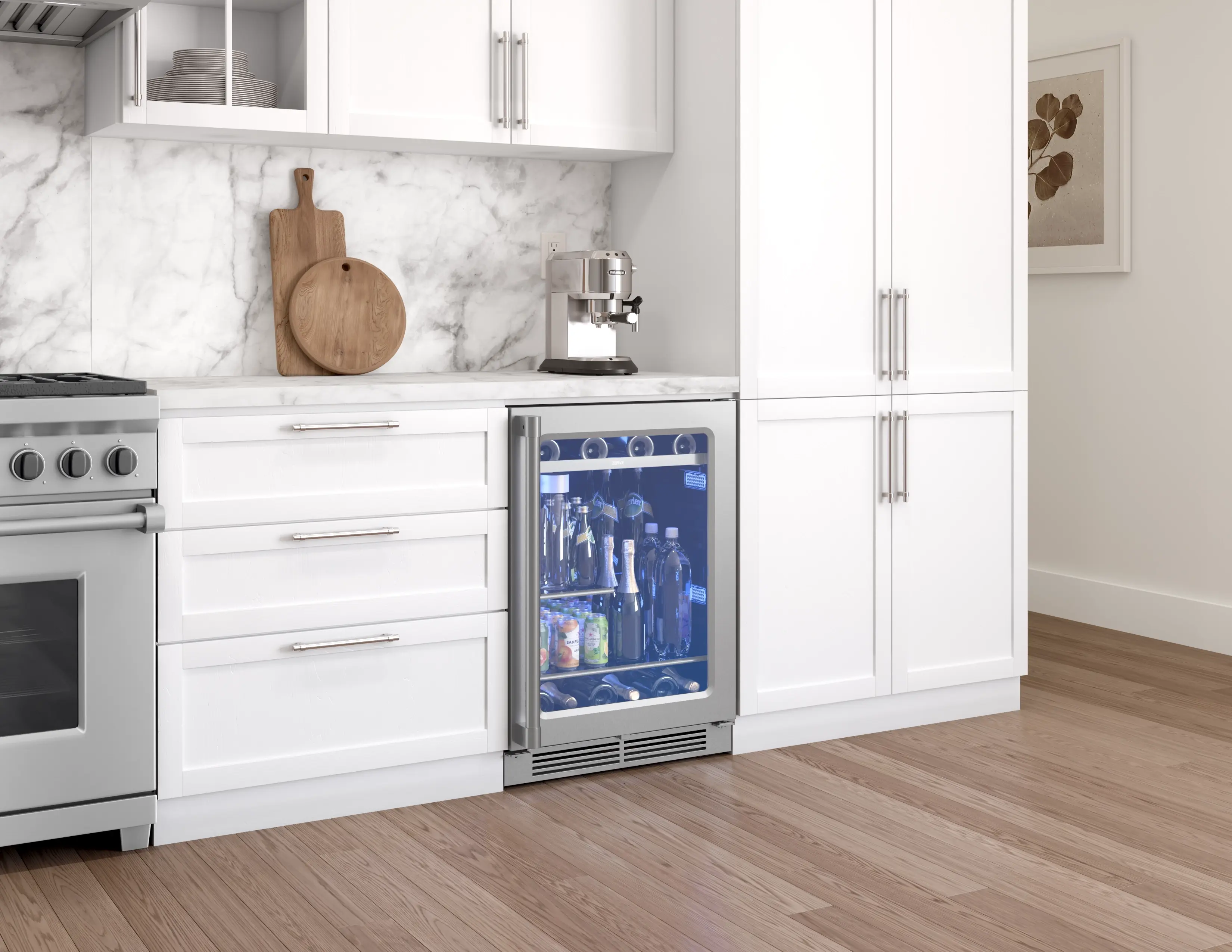 Zephyr PRPB24C01AG Stainless Steel W/ Glass Door