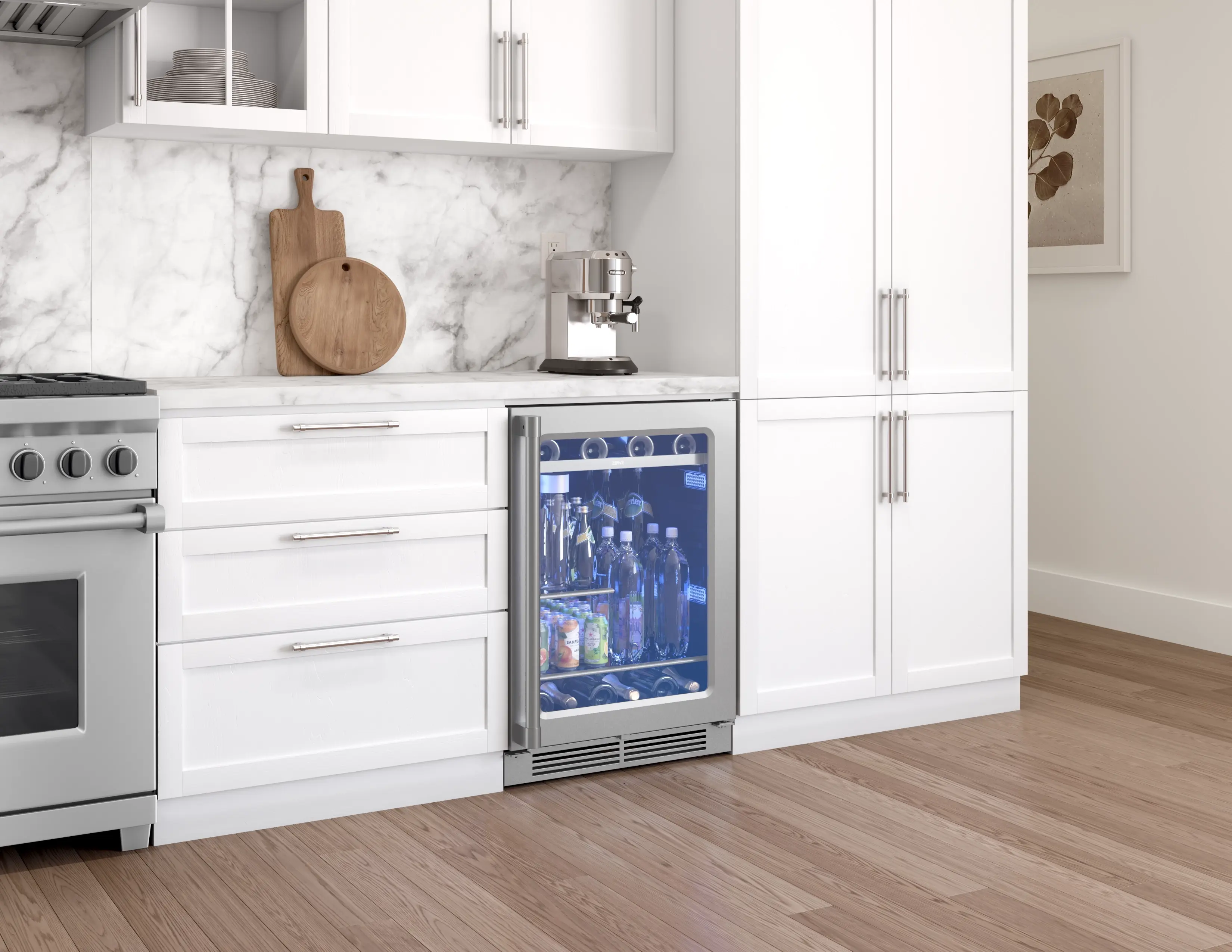 Zephyr PRPB24C01AG Stainless Steel W/ Glass Door