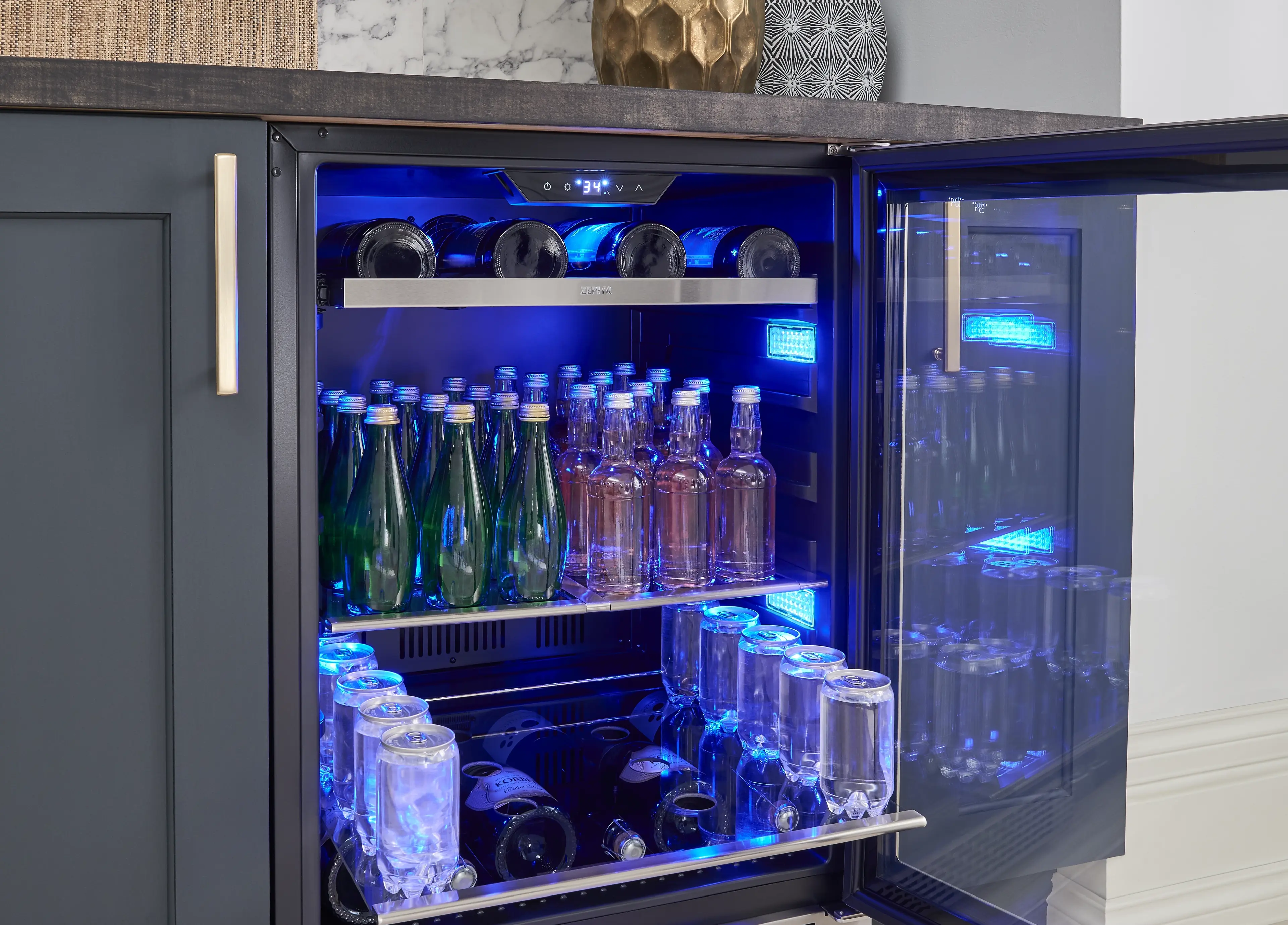 Zephyr PRPB24C01AG Stainless Steel W/ Glass Door