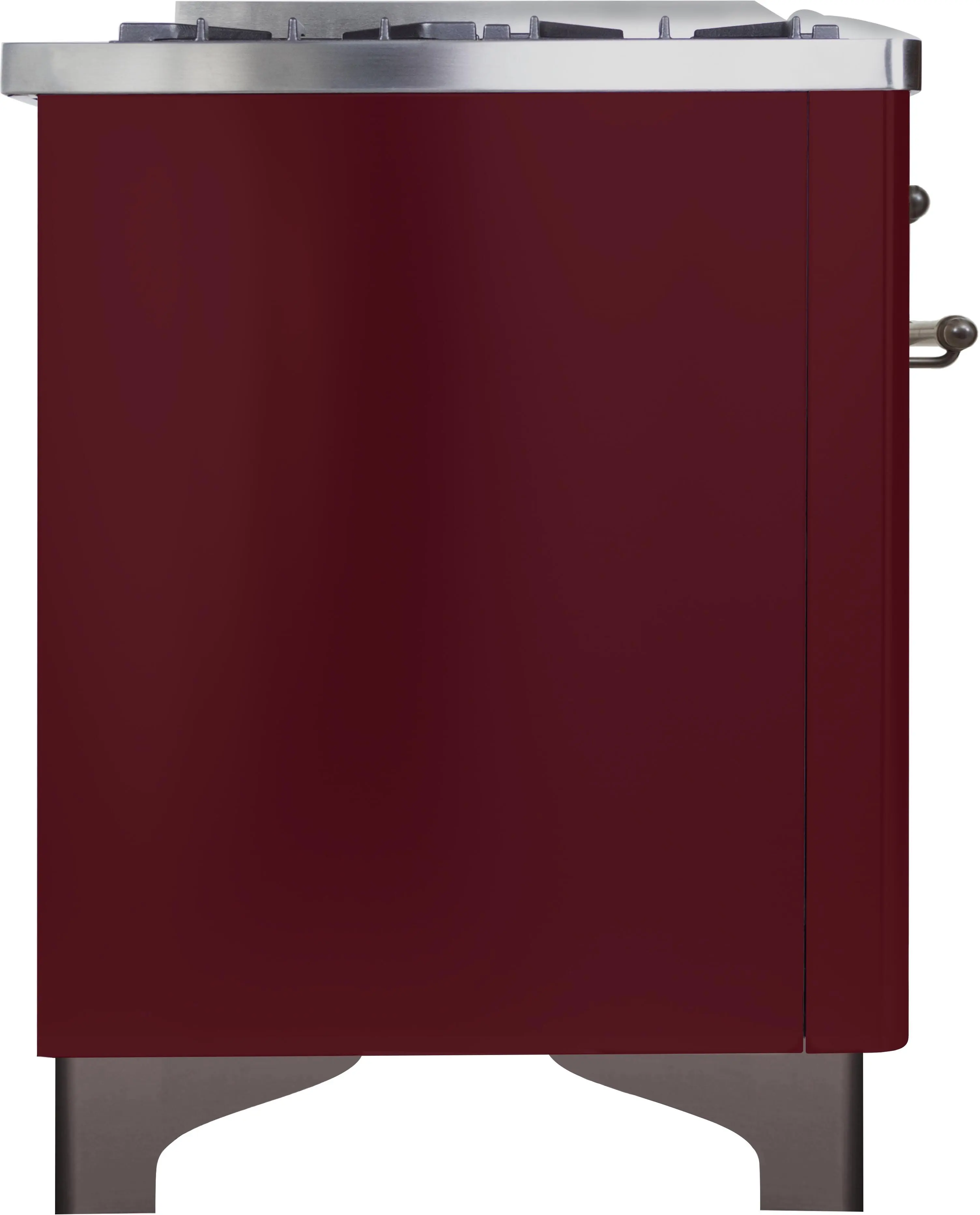 Ilve UM096DNS3BUBLP Liquid Propane In Burgundy W/ Bronze Trim