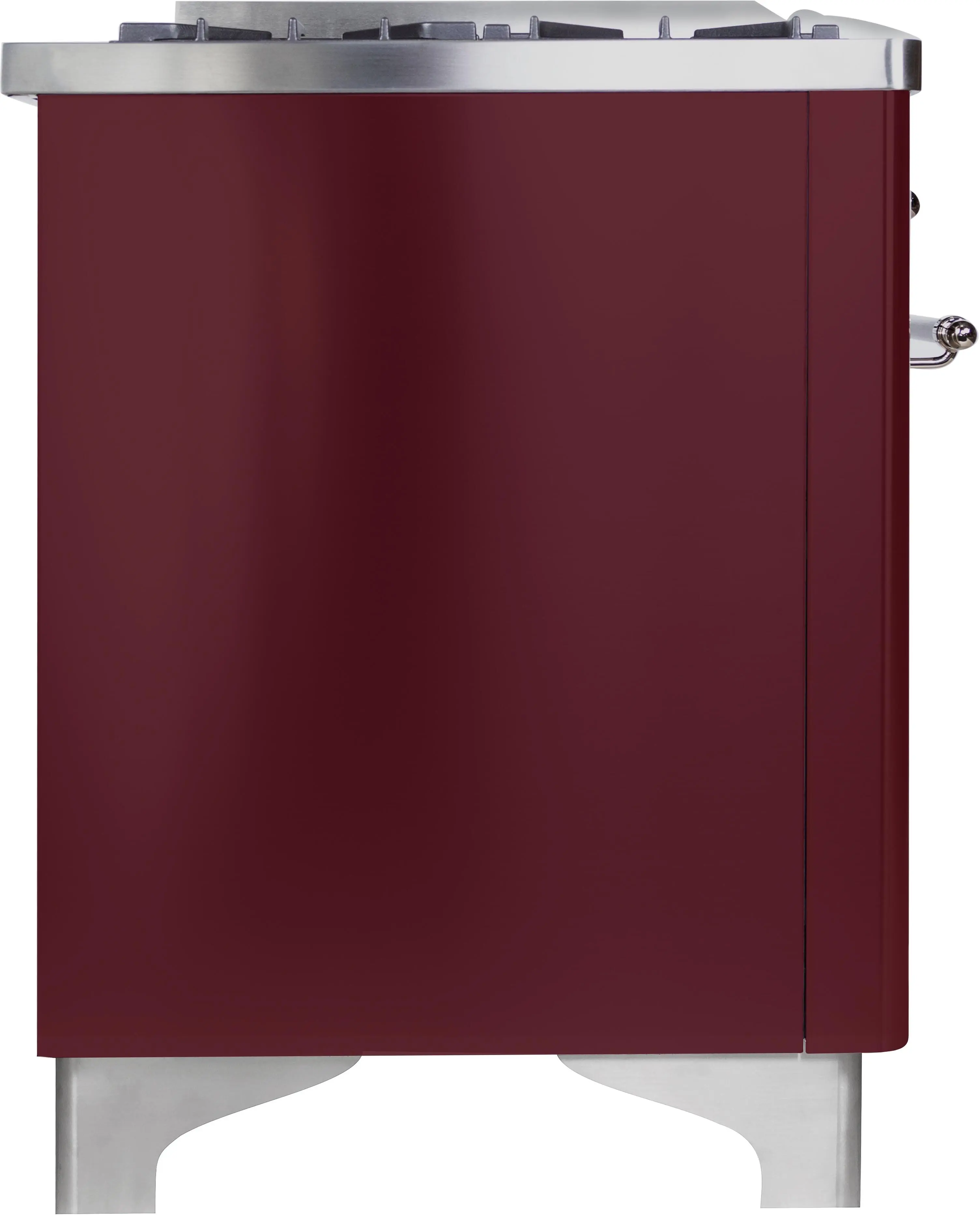 Ilve UM096DNS3BUCLP Liquid Propane In Burgundy W/ Chrome Trim