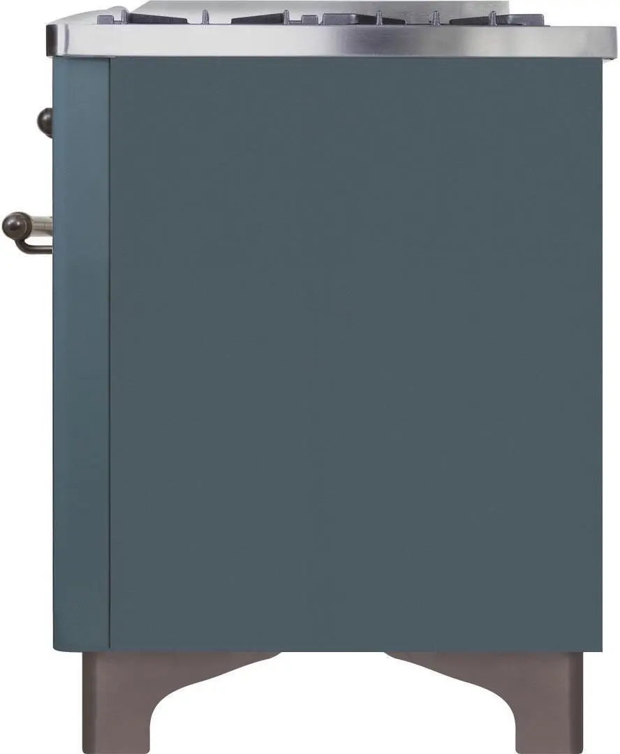 Ilve UM09FDNS3BGBLP Liquid Propane In Blue Grey W/ Bronze Trim