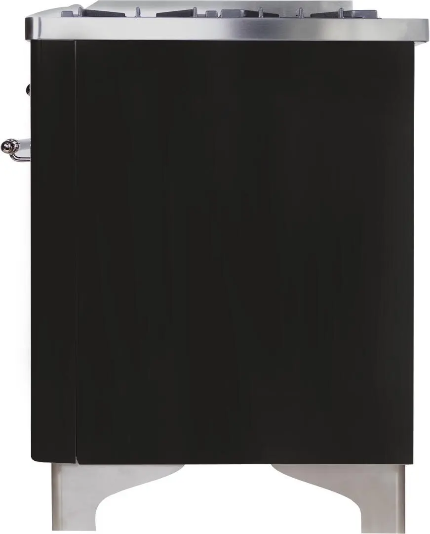 Ilve UM09FDNS3MGCLP Liquid Propane In Matte Graphite W/ Chrome Trim