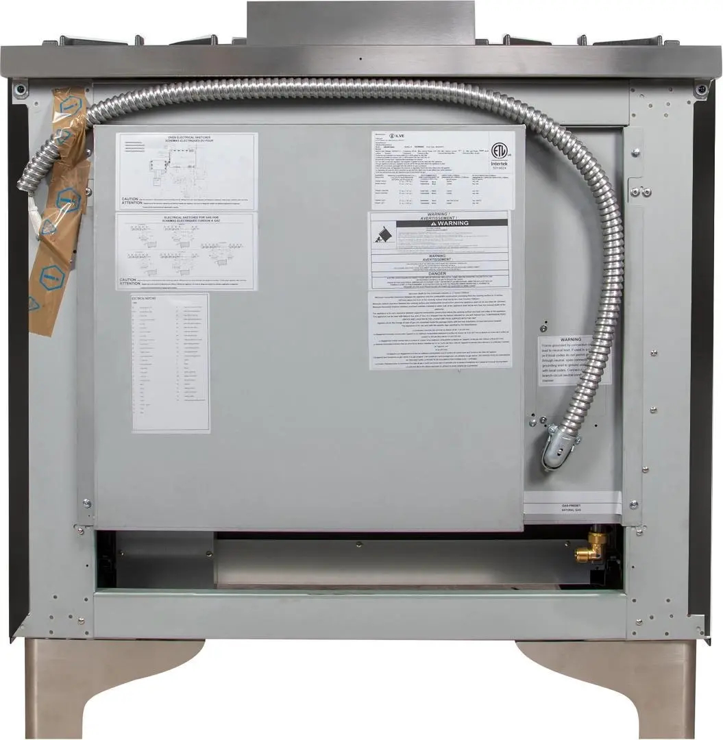 Ilve UM09FDNS3MGCLP Liquid Propane In Matte Graphite W/ Chrome Trim