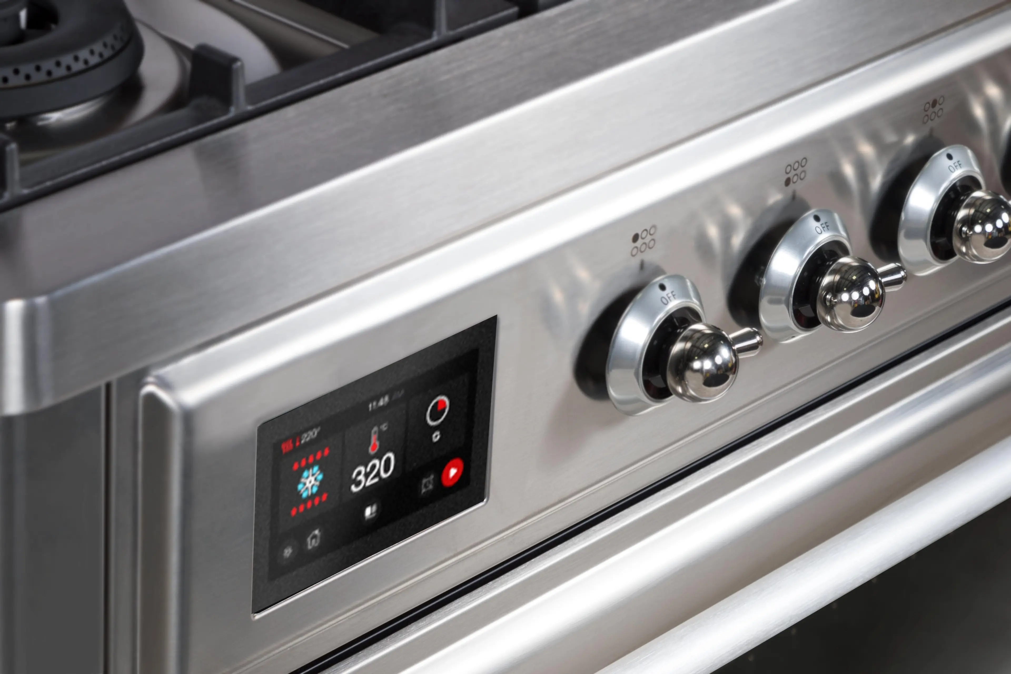 Ilve UM09FDNS3SSCLP Liquid Propane In Stainless Steel W/ Chrome Trim