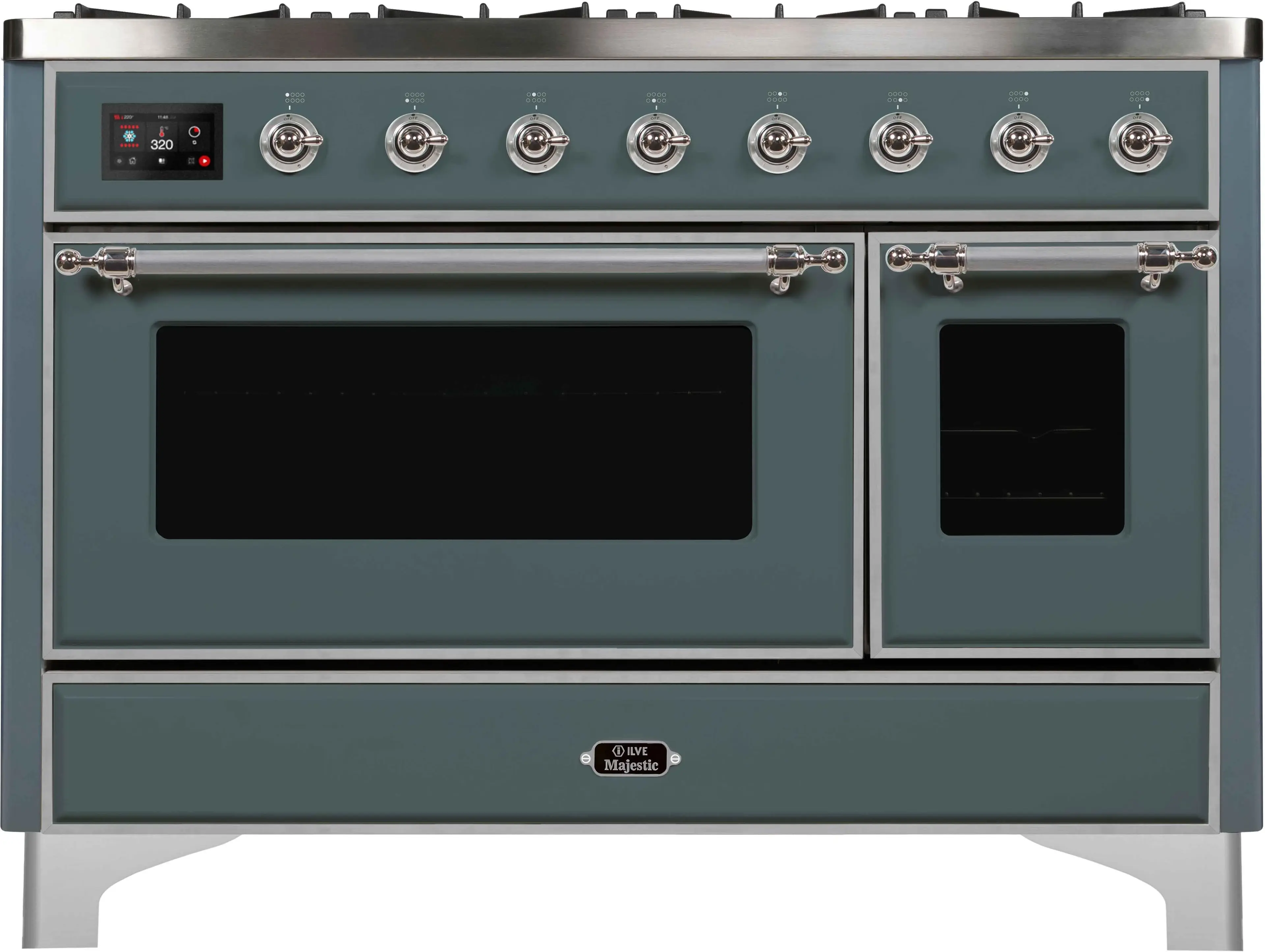 Ilve UM12FDNS3BGCLP Liquid Propane In Blue Grey W/ Chrome Trim