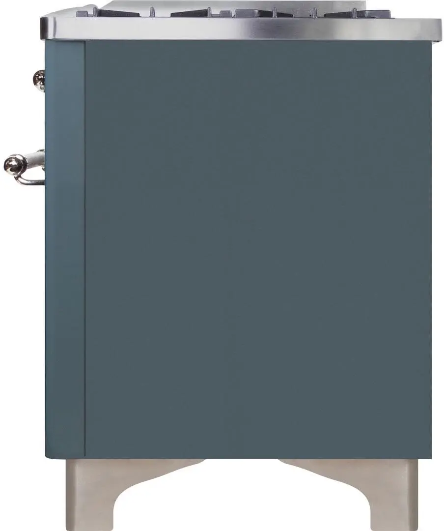 Ilve UM12FDNS3BGCLP Liquid Propane In Blue Grey W/ Chrome Trim